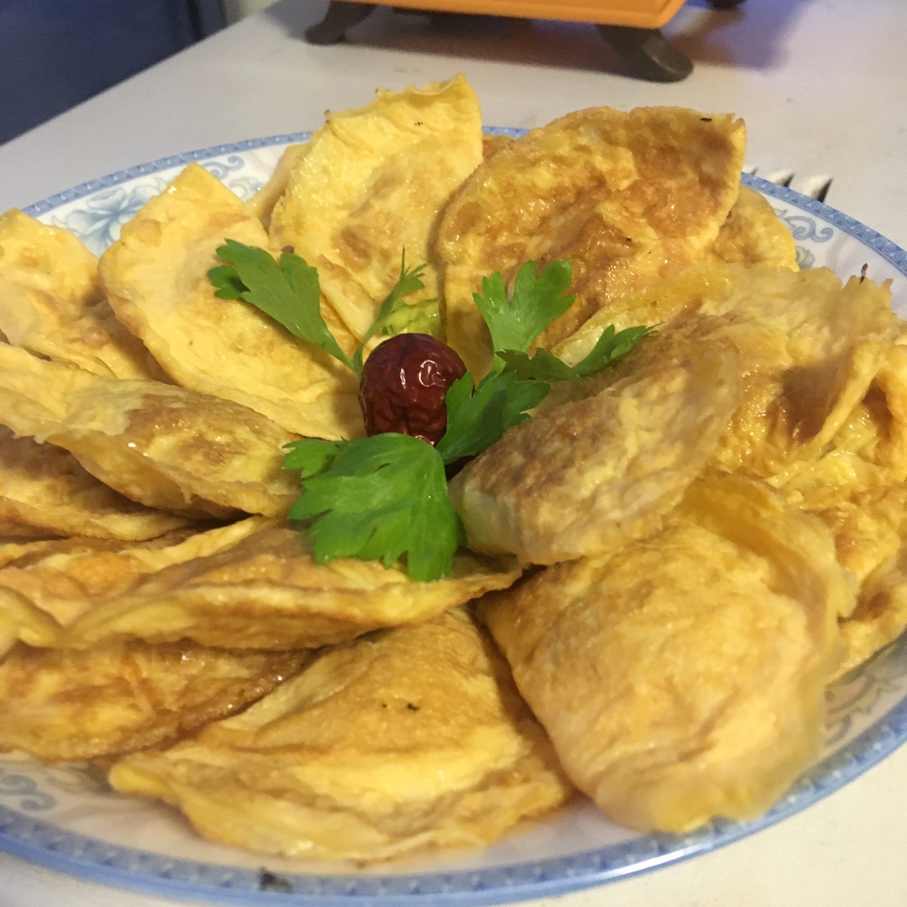 金灿灿～蛋饺