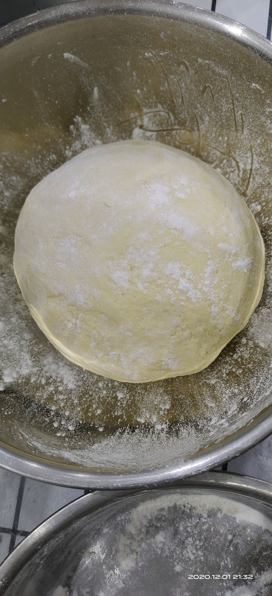 金灿灿的玉米面馒头