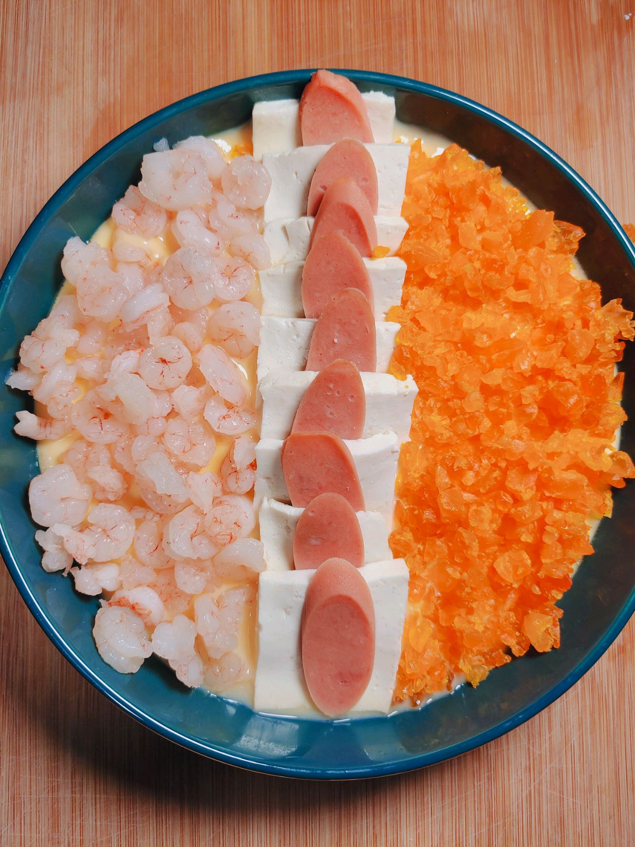 金沙虾仁蒸蛋