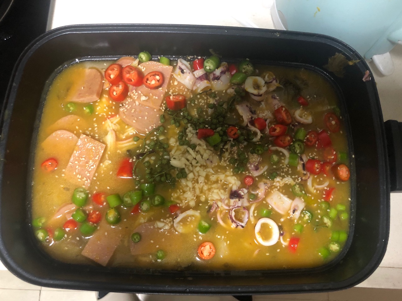 金汤酸菜鱿鱼