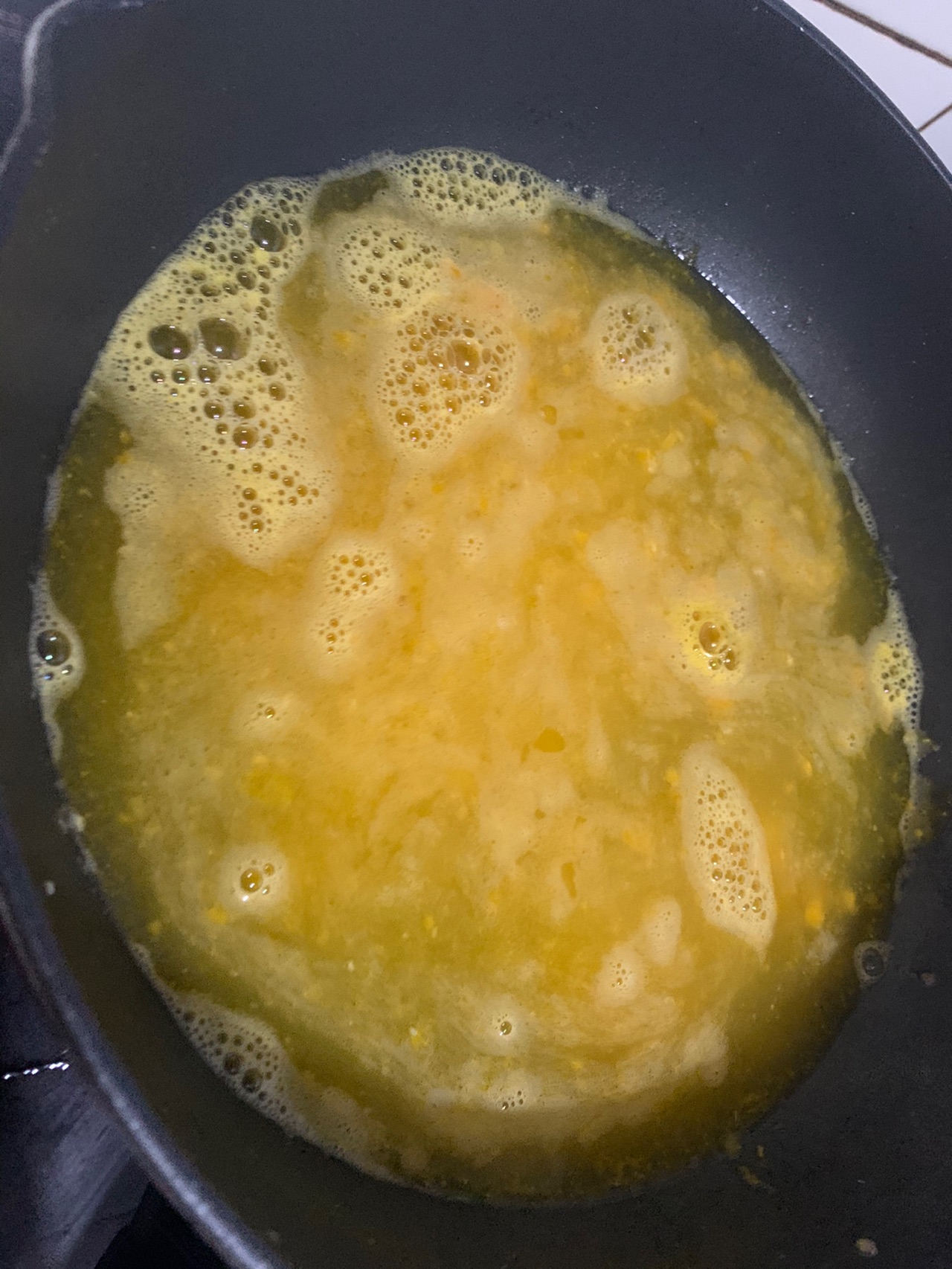 金汤虾籽面