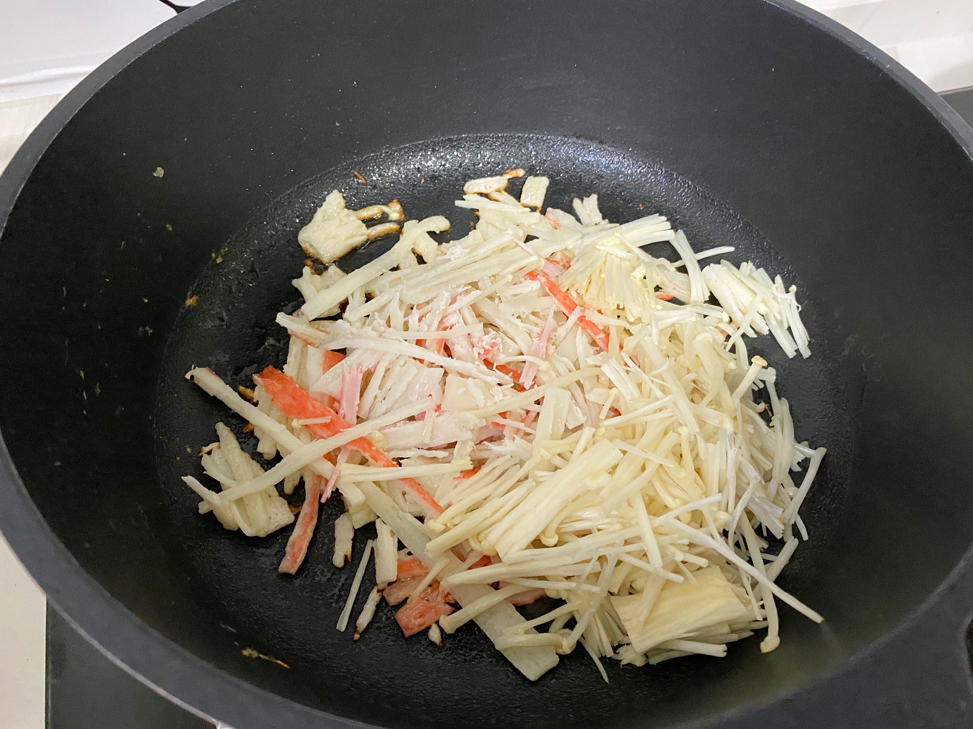 金针菇炒蛋