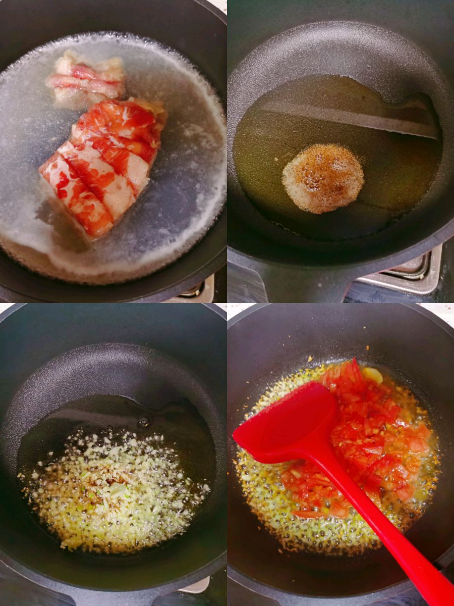 金针菇番茄肥牛汤