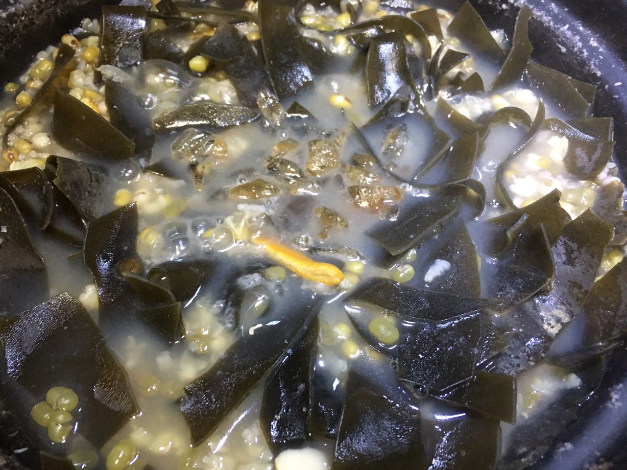 经典绿豆海带糖水