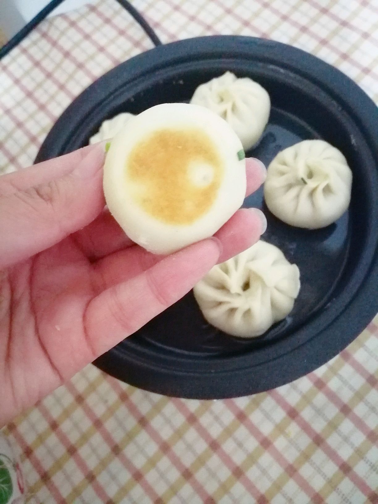 韭菜鸡蛋水煎包
