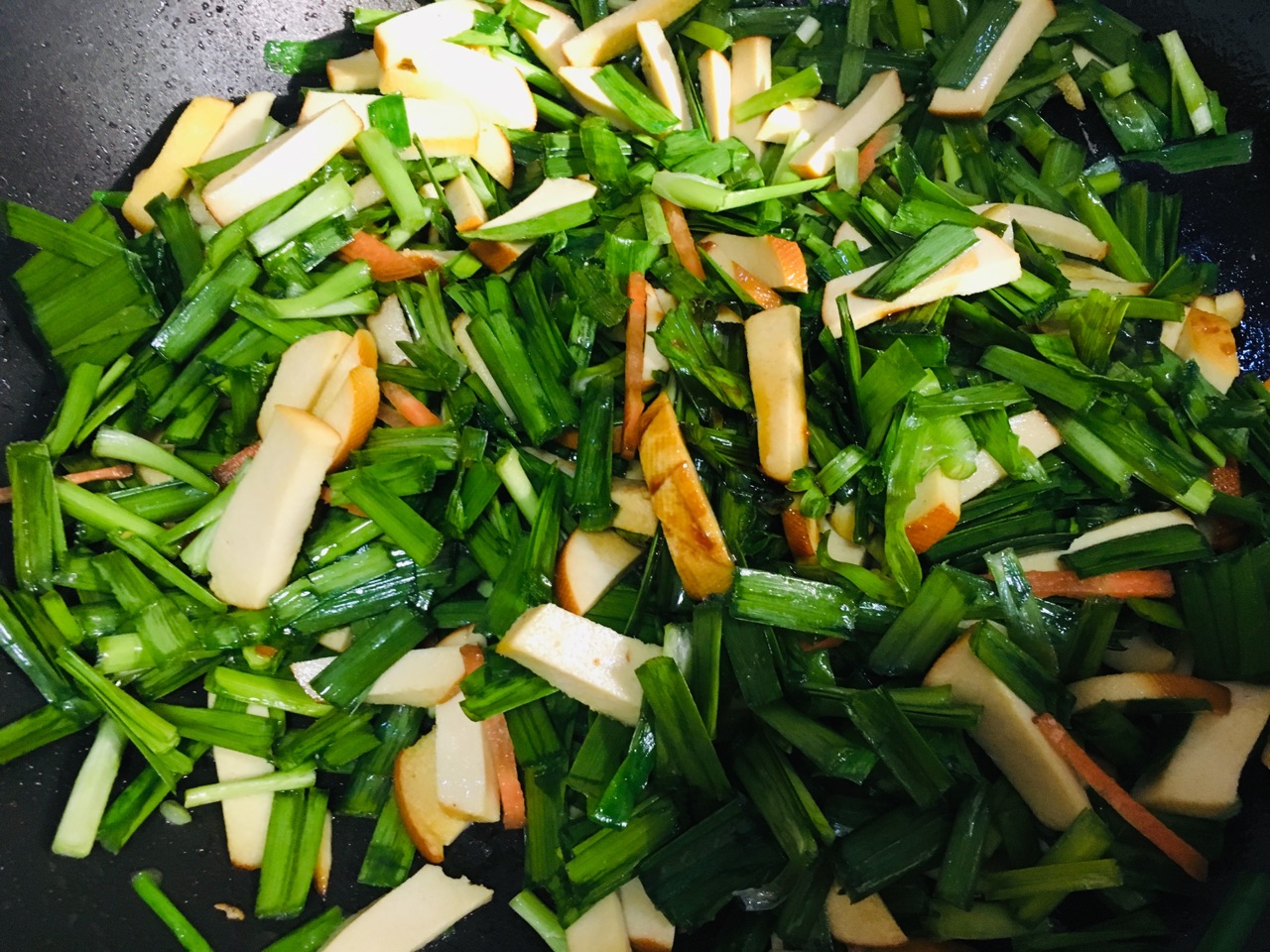 韭菜素鸡
