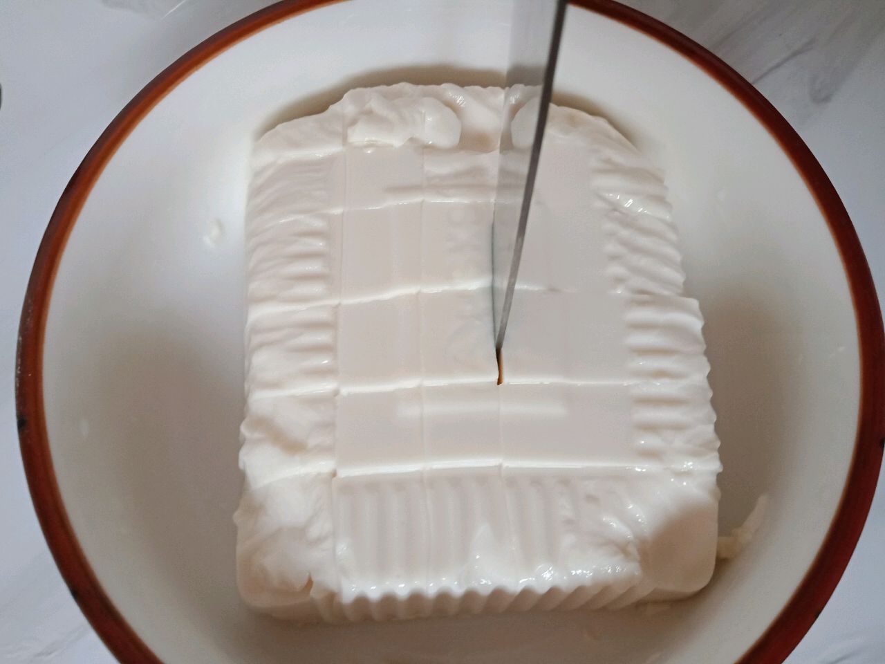 韭香豆腐蒸蛋羹