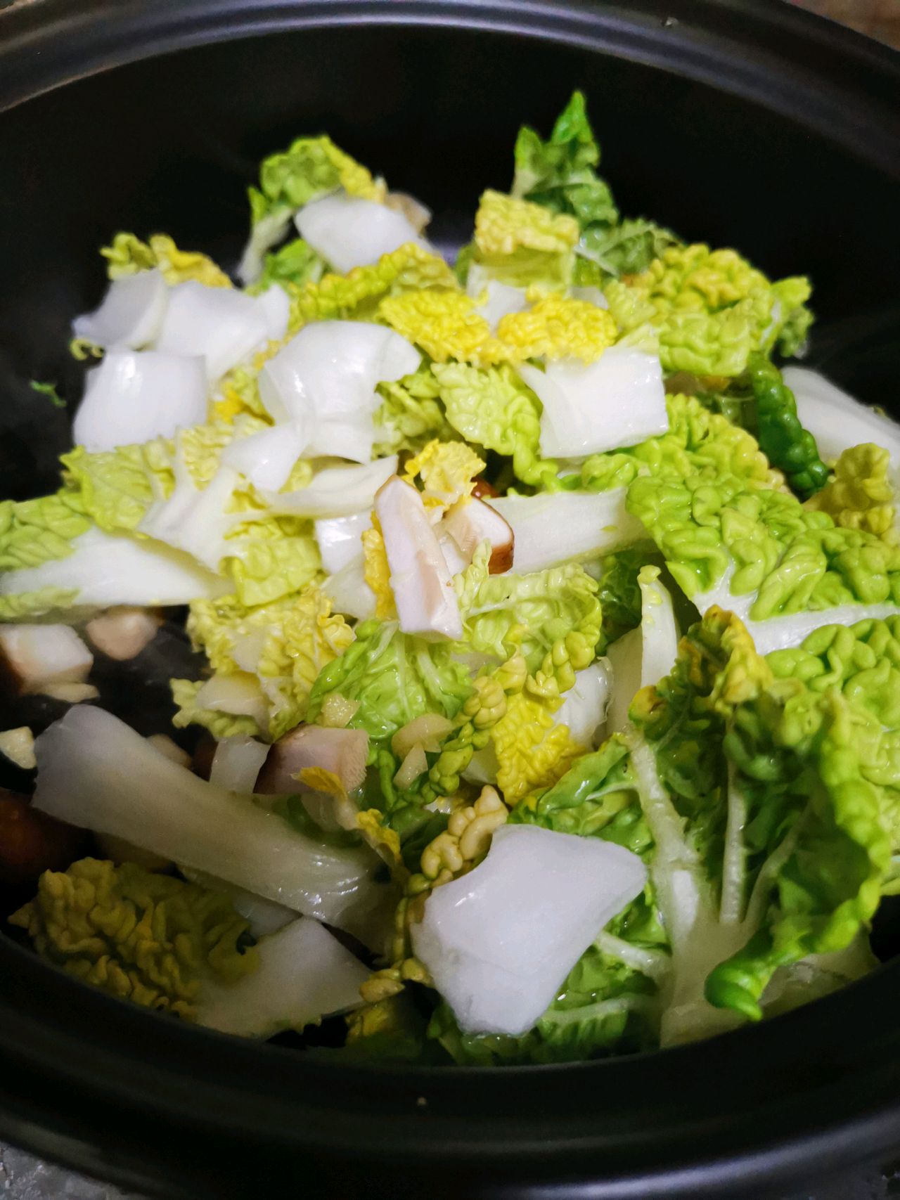 菊花菜油条汤