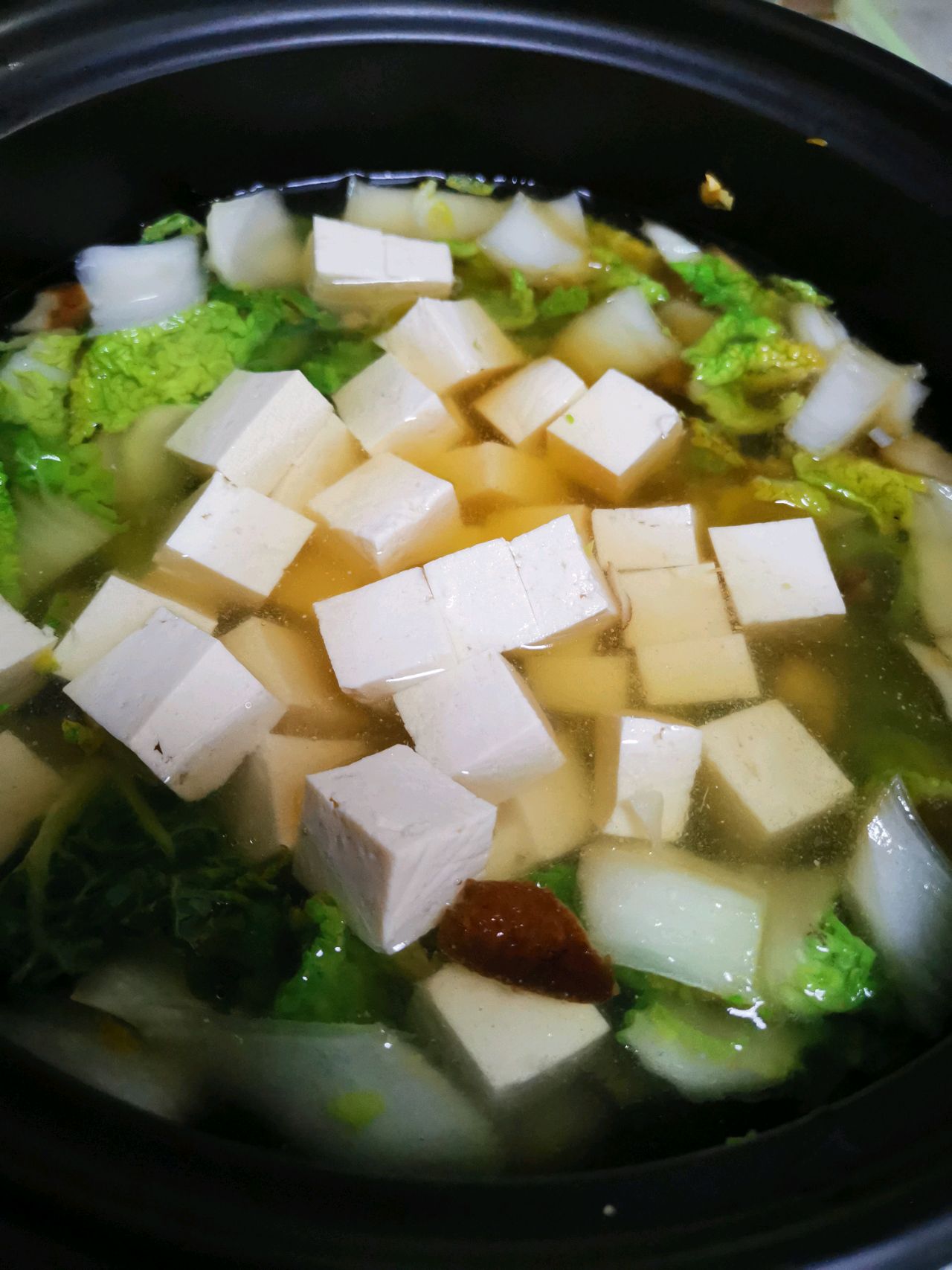 菊花菜油条汤