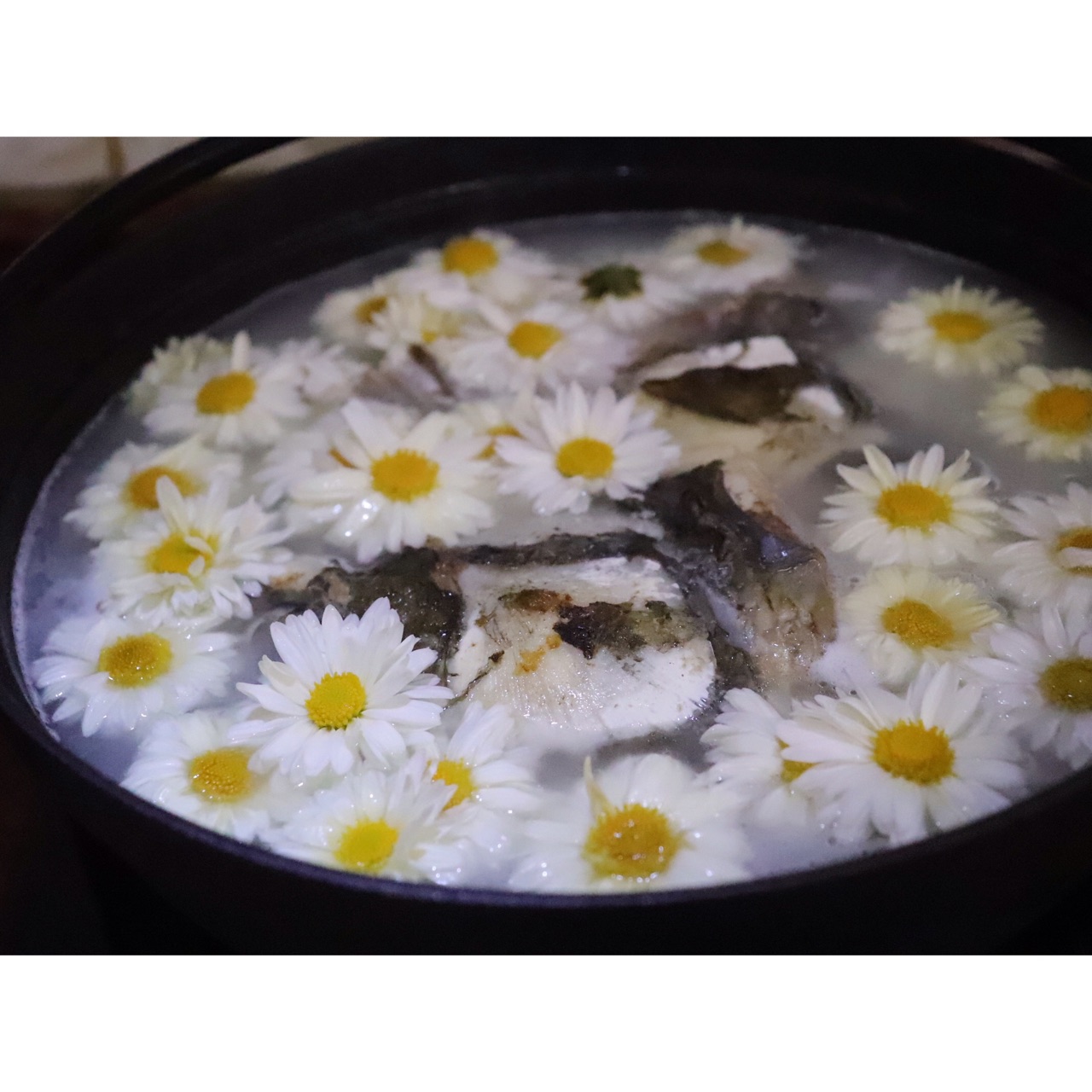 菊花鱼头汤