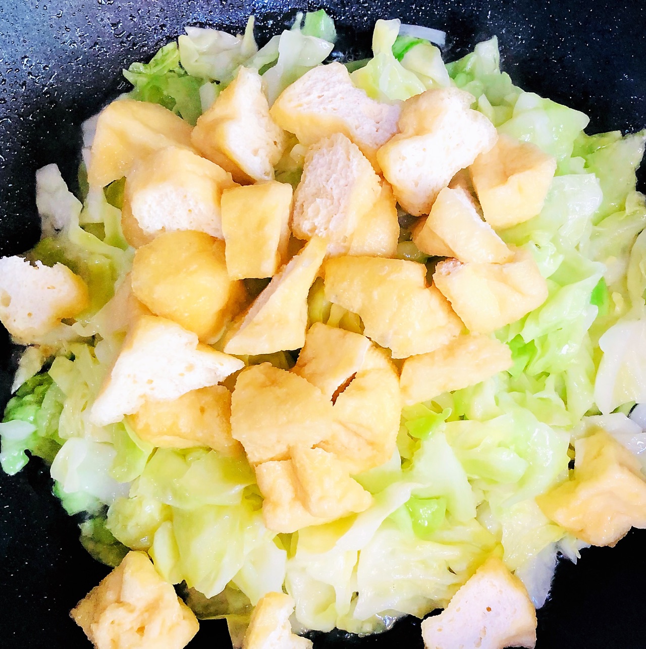 卷心菜油豆腐