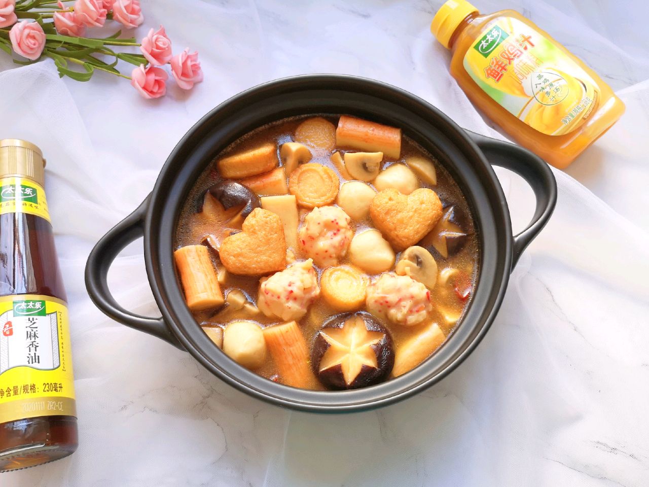 菌菇烩丸子