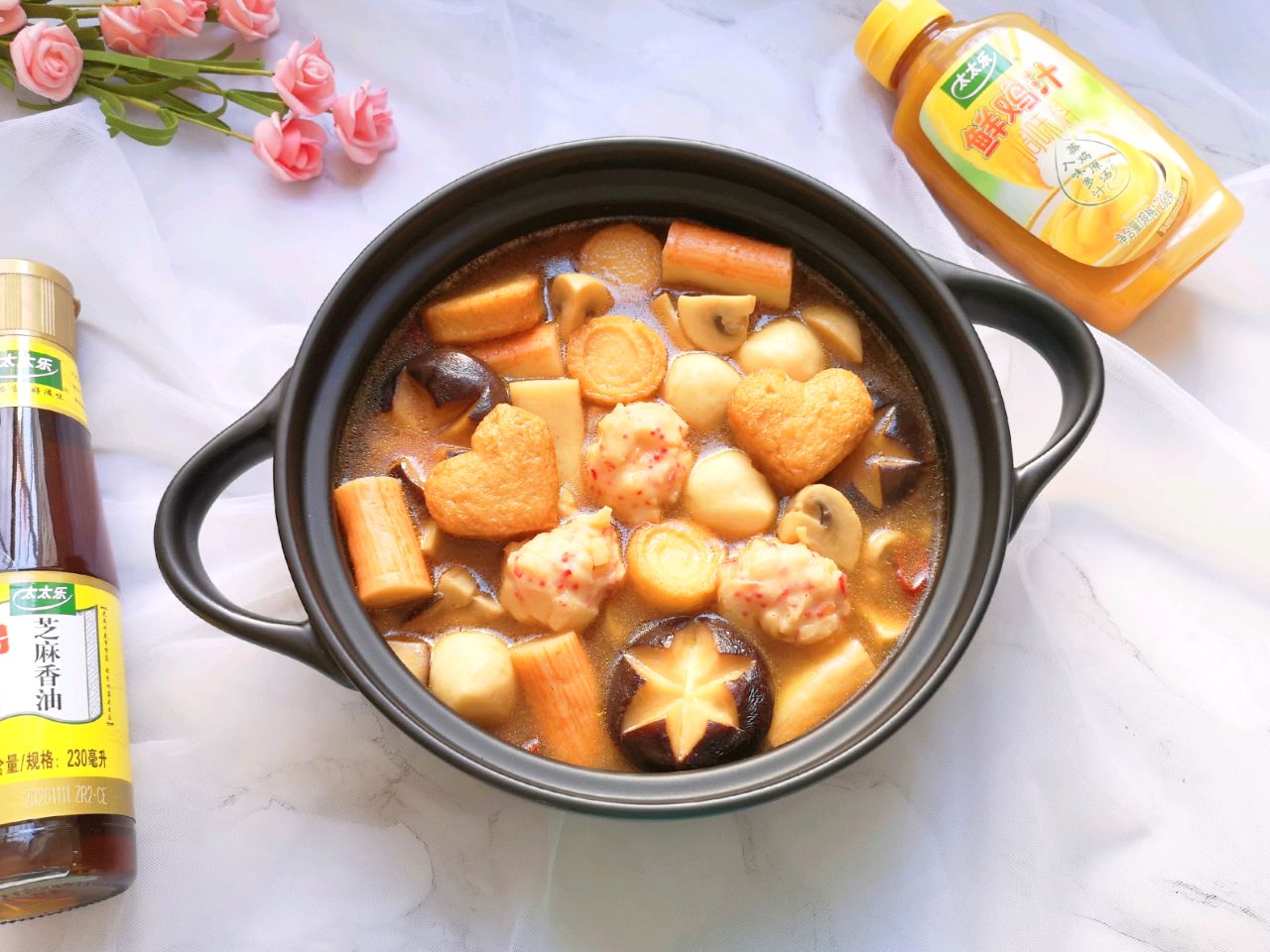 菌菇烩丸子