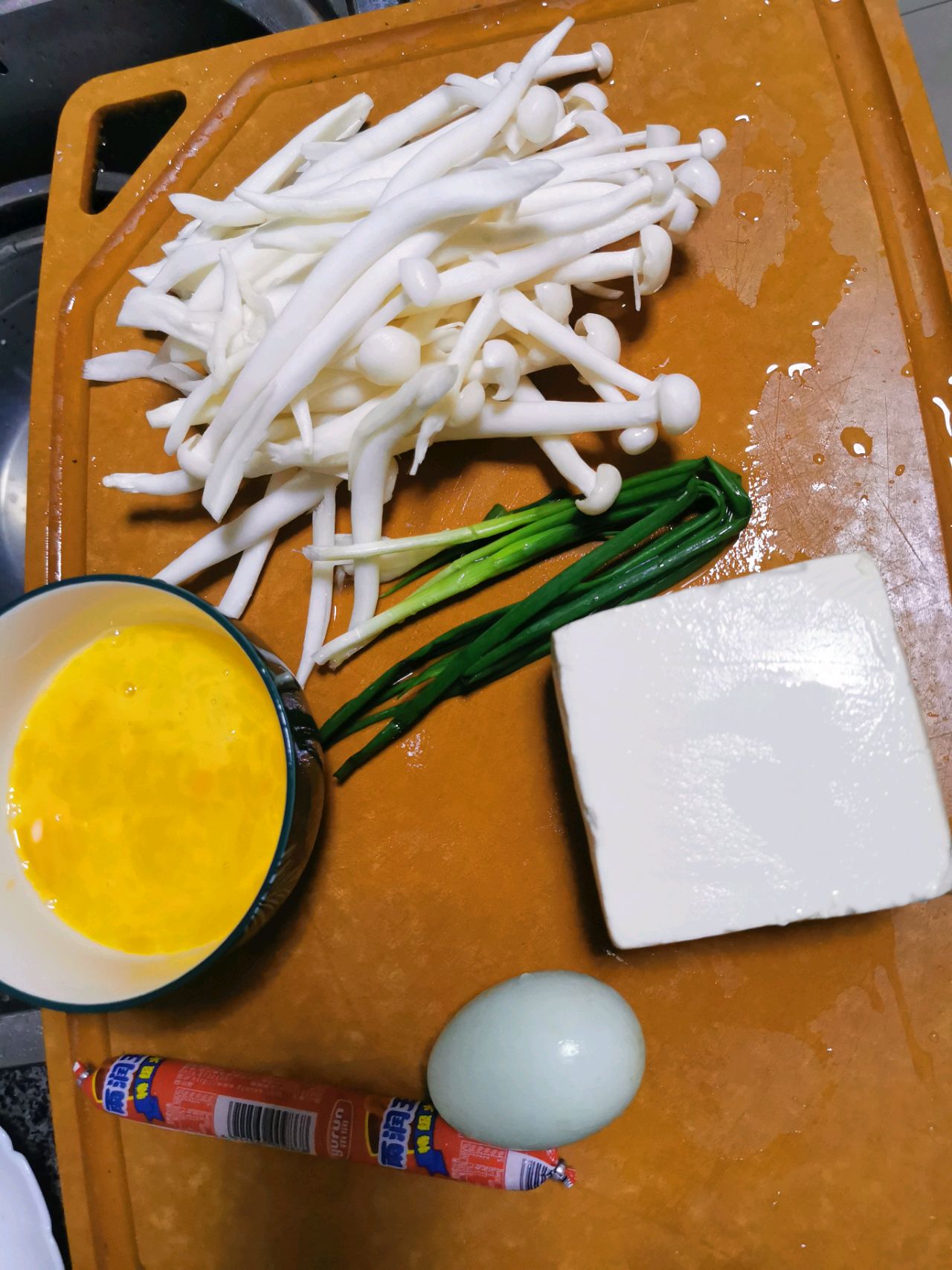 菌菇鸡蛋汤