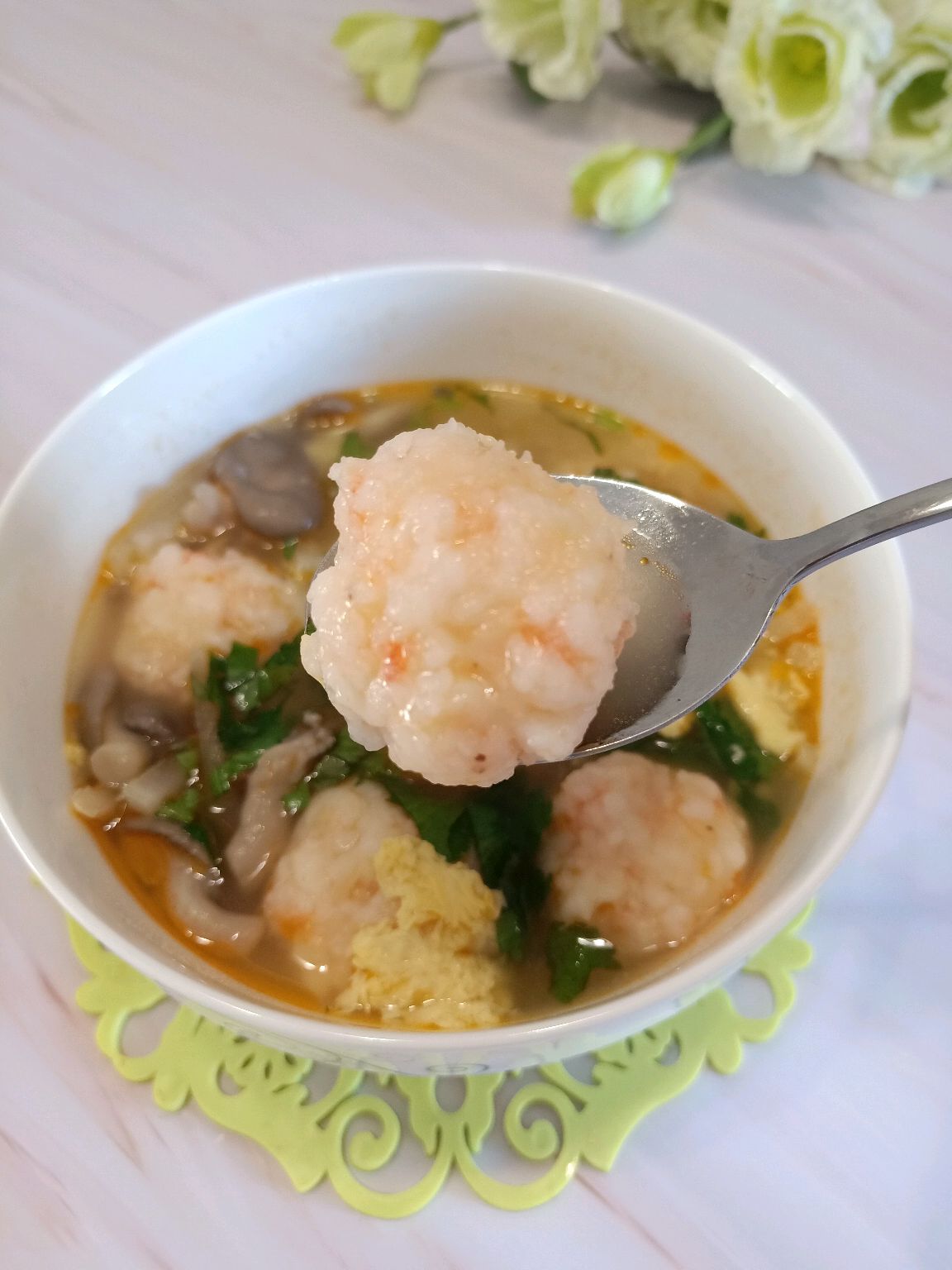 菌菇虾丸汤