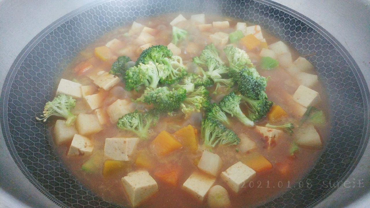 咖喱豆腐素什锦