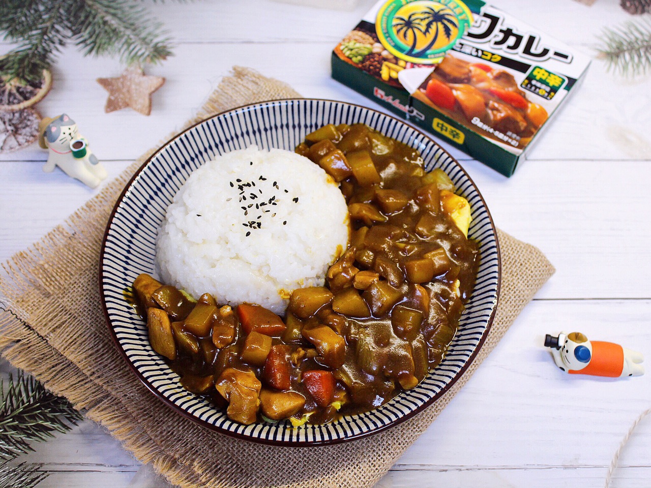 咖喱鸡腿饭