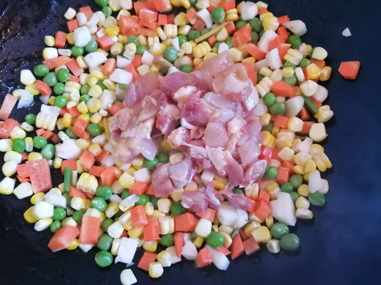 开运菜腰果鸡丁