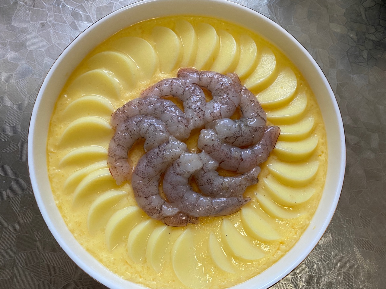 开运年夜饭“蒸蒸日上”,虾仁蒸鸡蛋豆腐