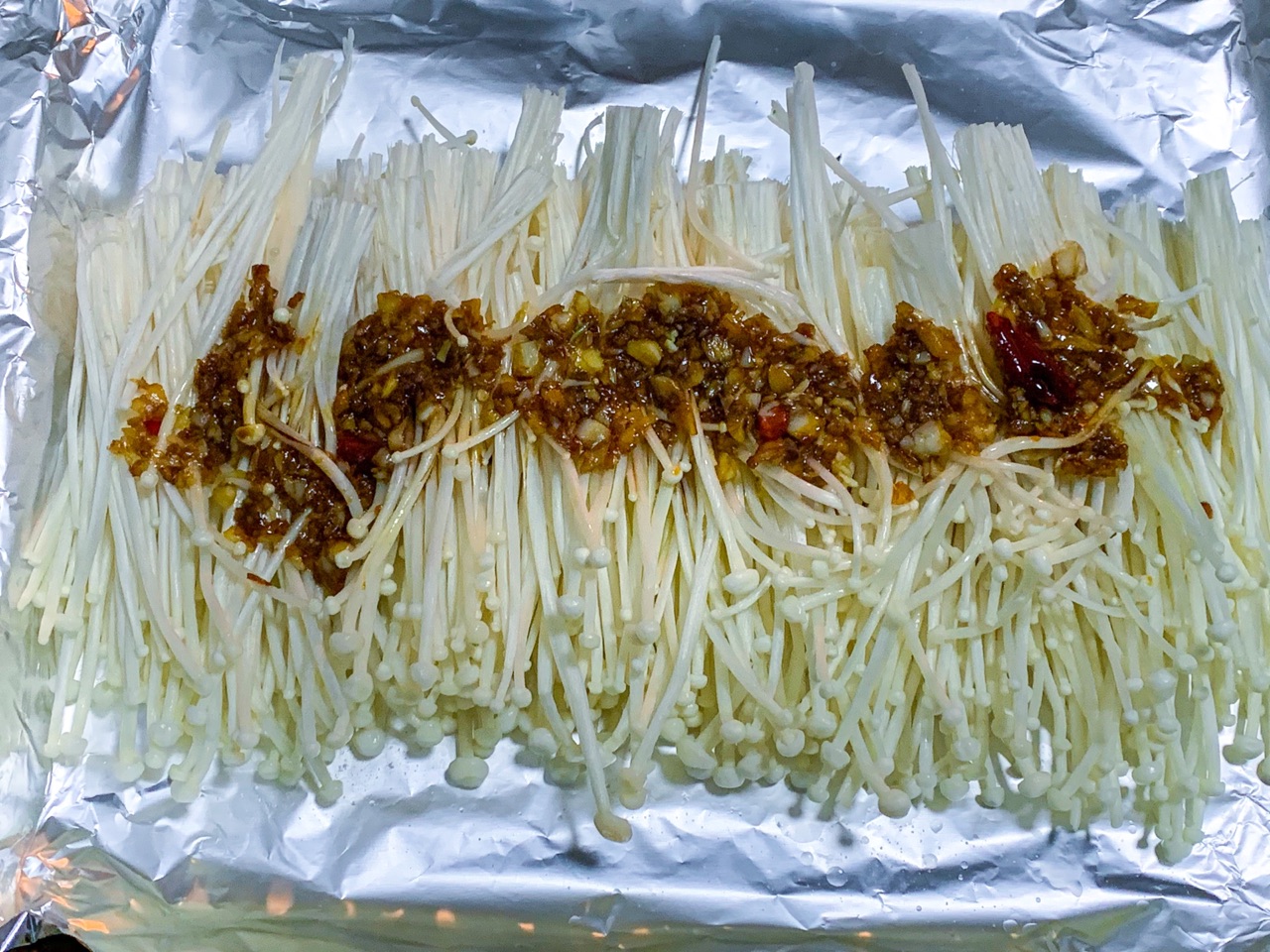 烤蒜蓉金针菇