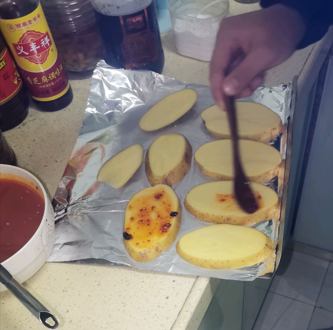 烤箱版烧烤：烤玉米土豆咯