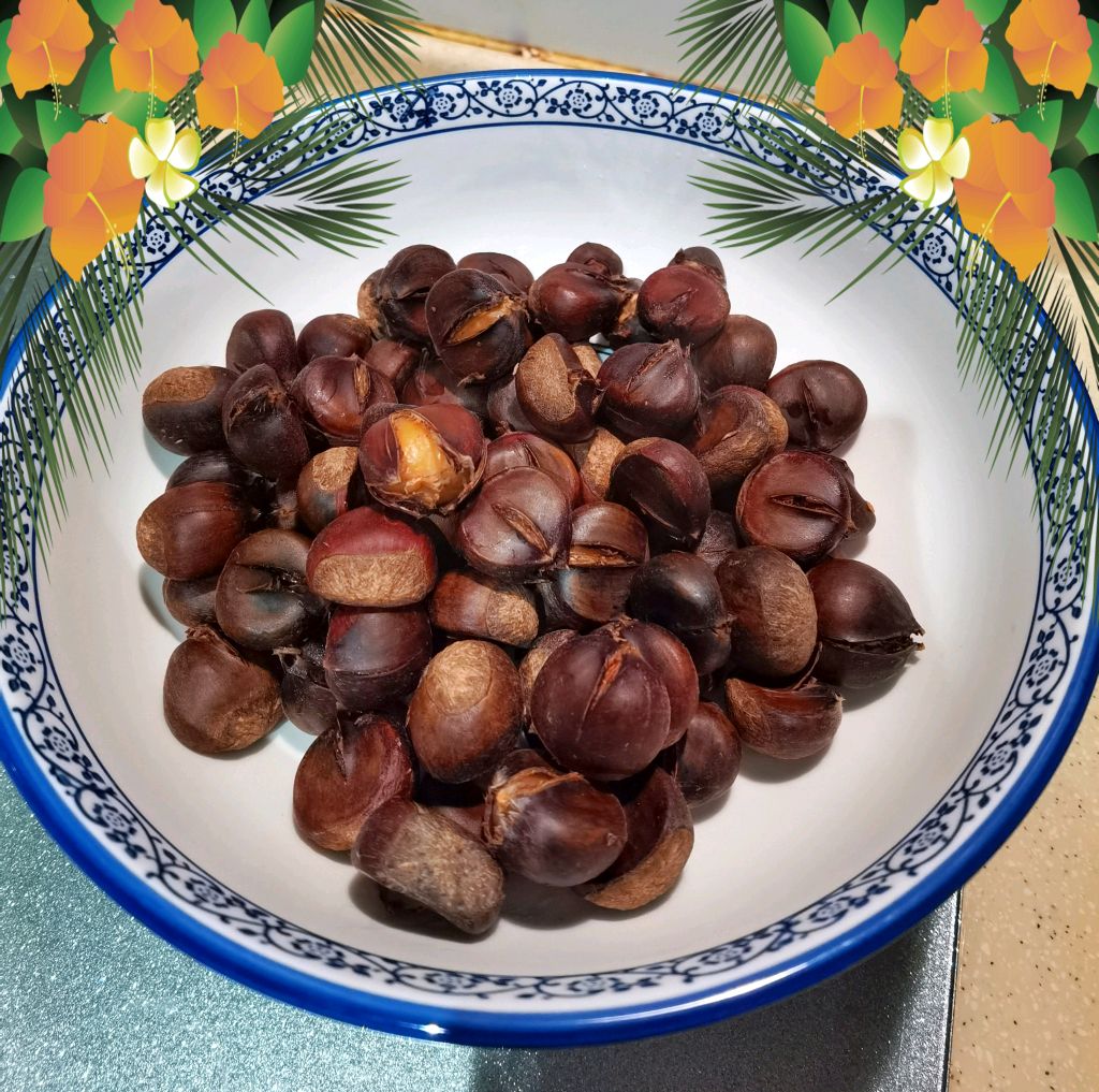 烤箱版糖炒栗子，好吃 味道绝了！