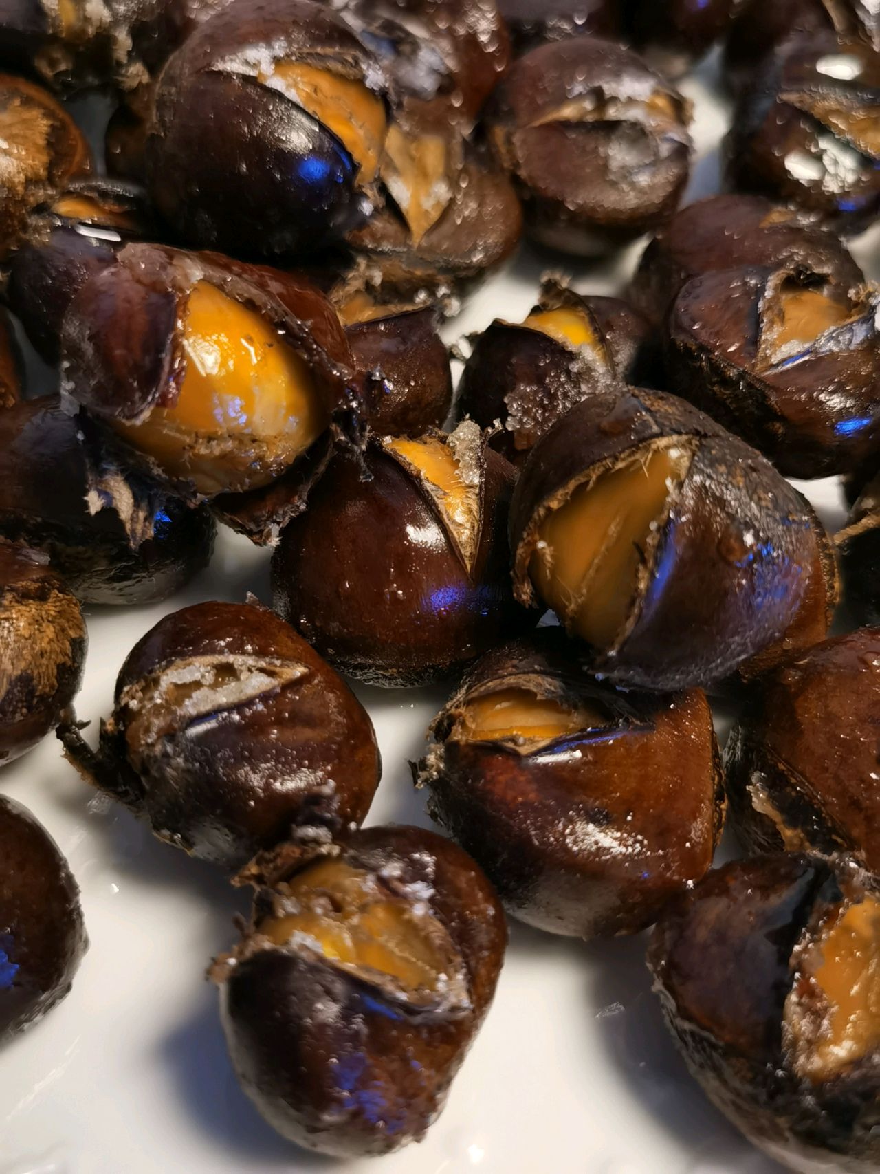 烤箱版糖炒栗子，好吃 味道绝了！