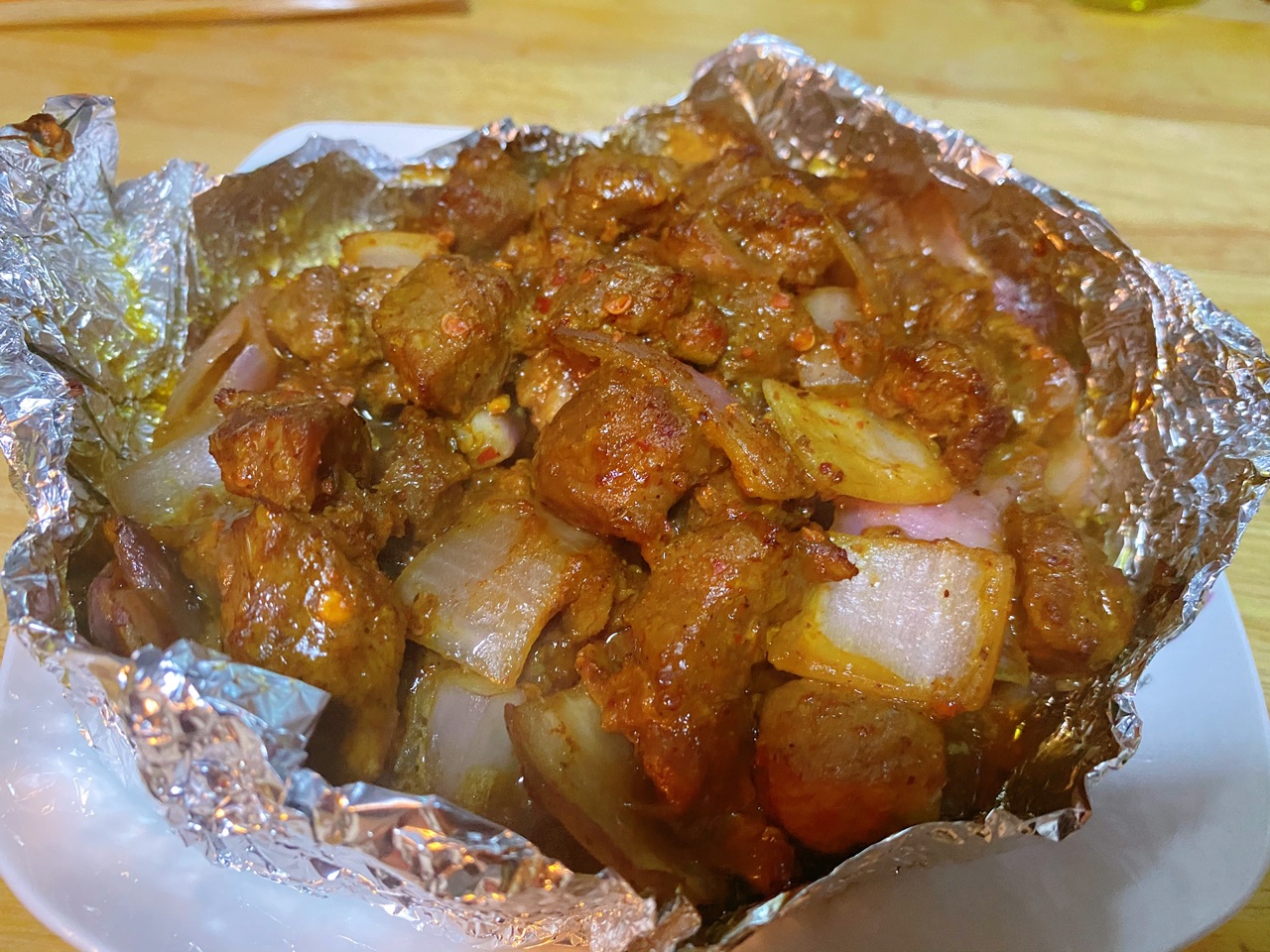 烤箱版孜然牛肉粒