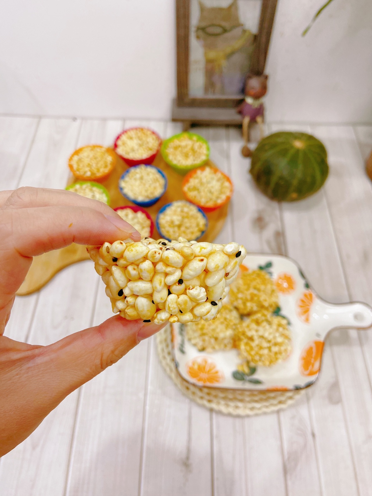 烤箱美食｜黄金米泡糖❤️儿时的味道