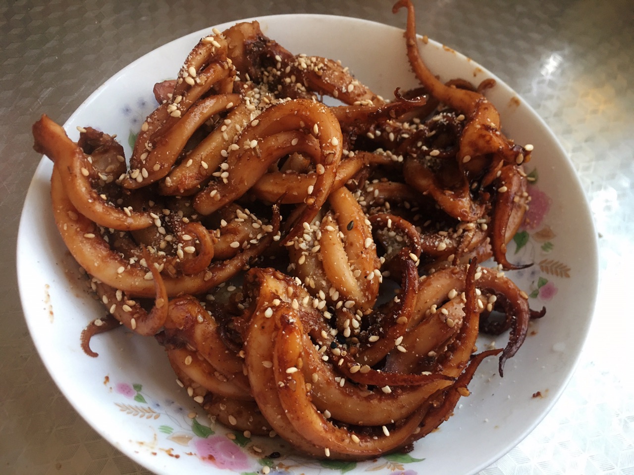 烤鱿鱼须