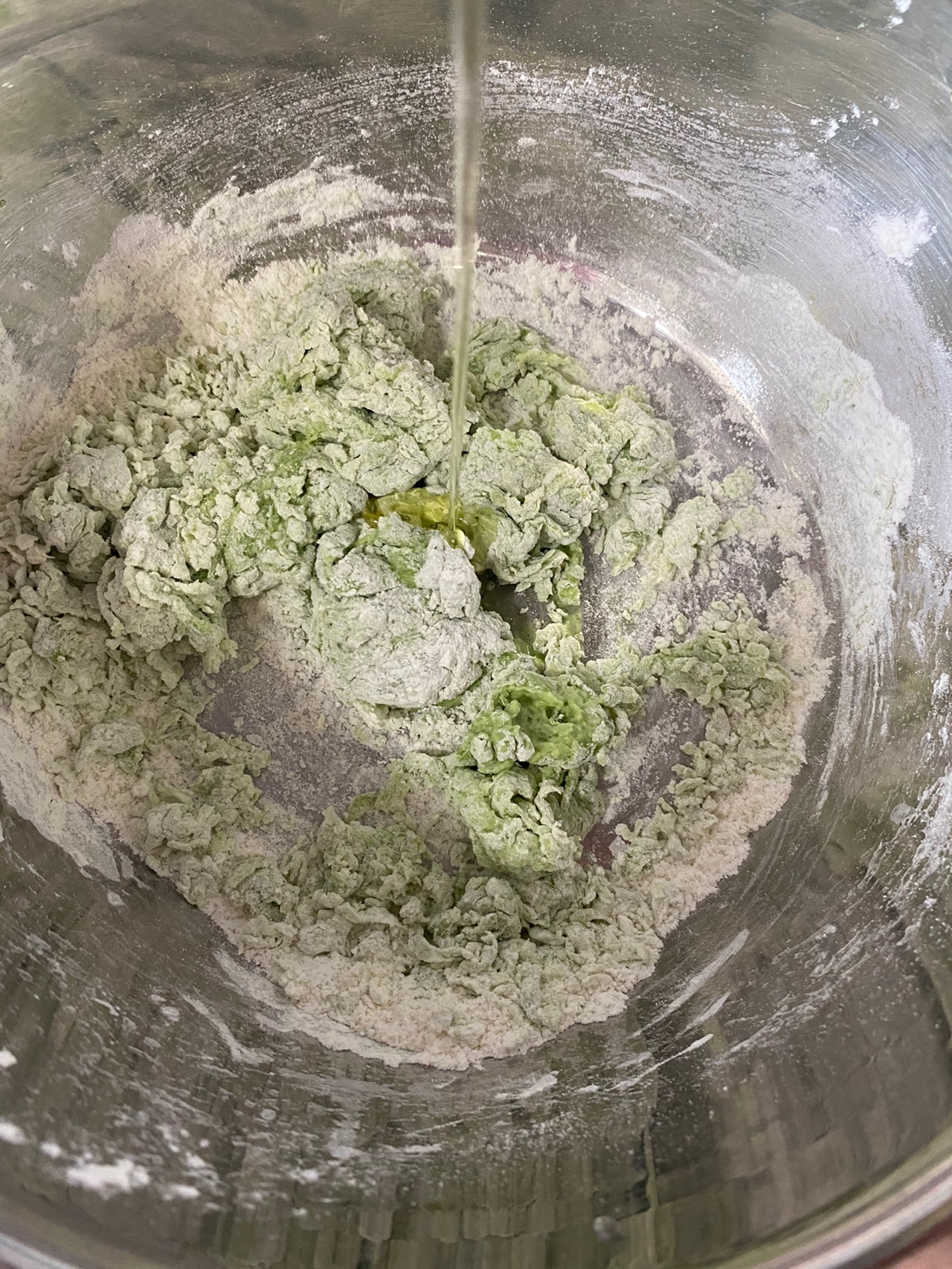 可爱的菠菜馒头