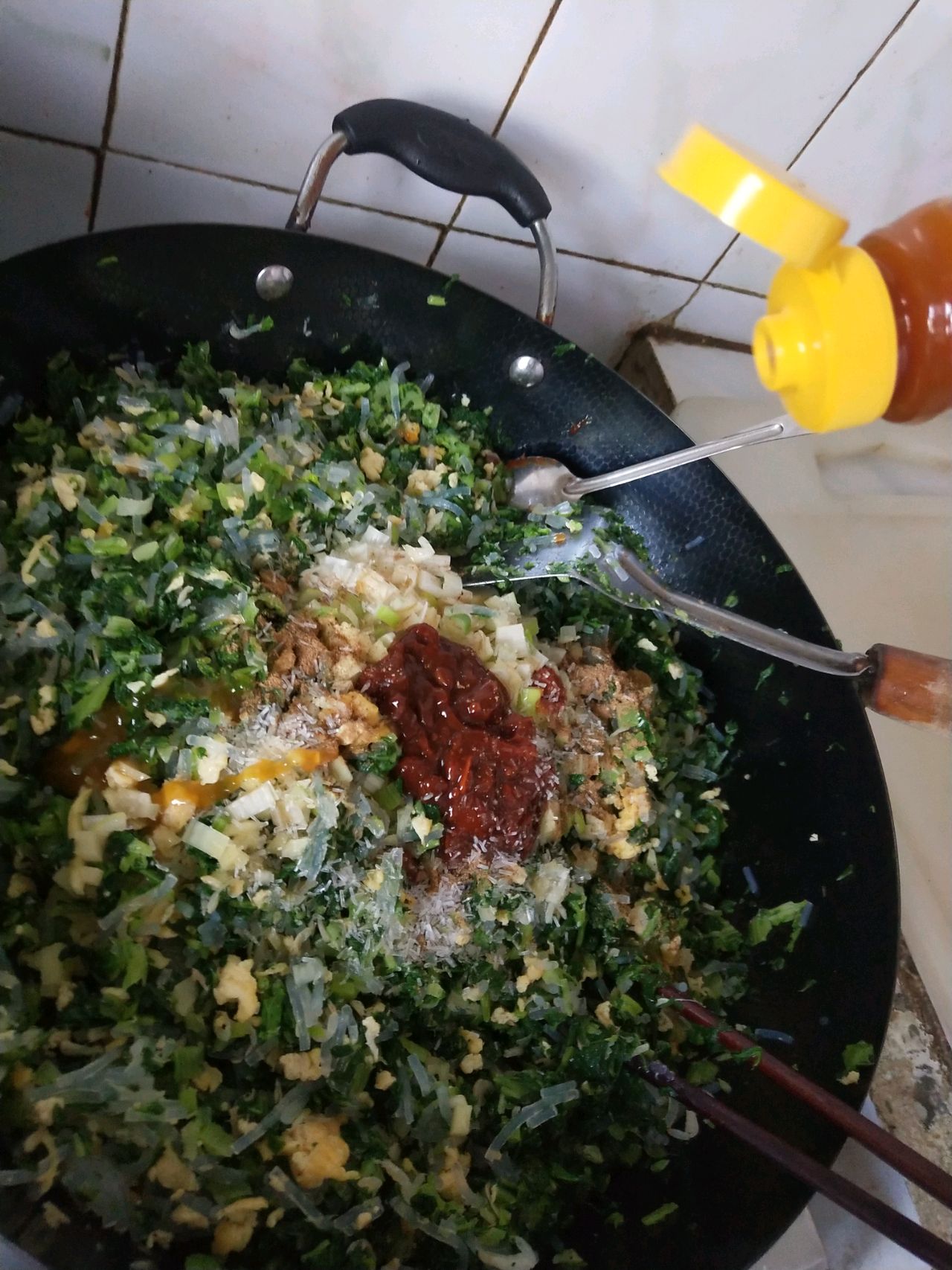 口感肉头的小白菜素包子