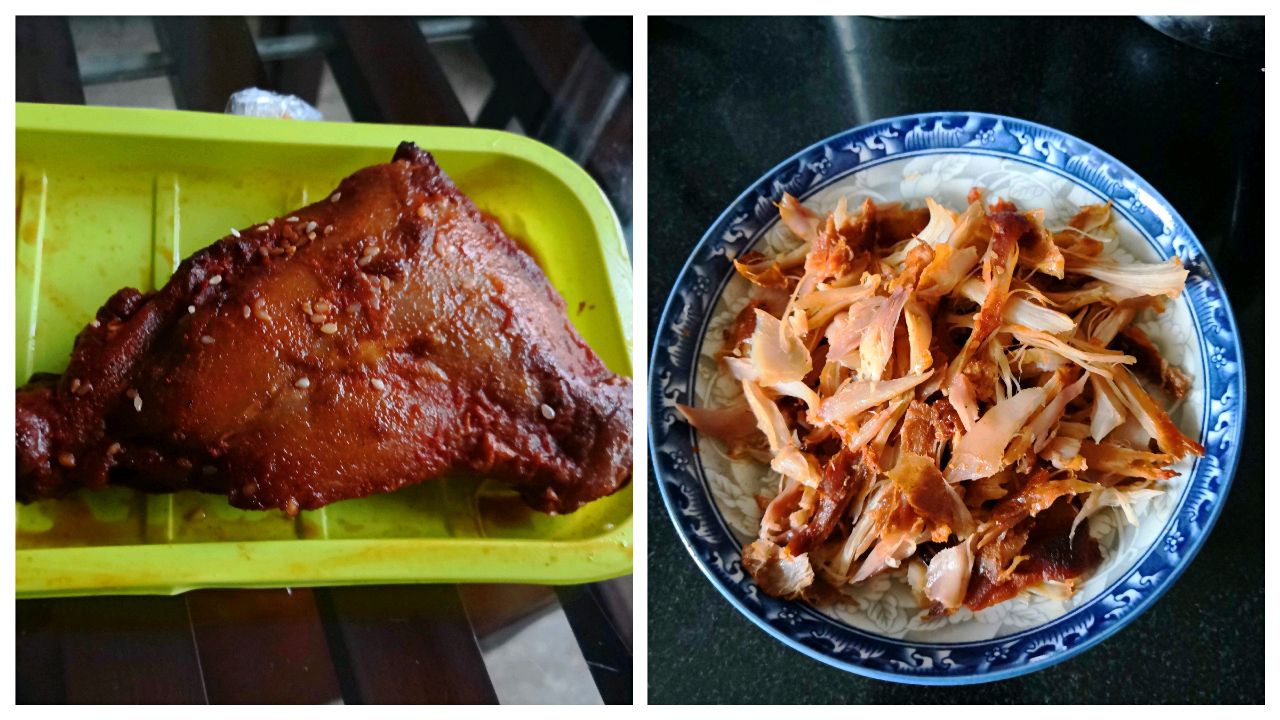 快手菜#茄汁手撕兔腿肉