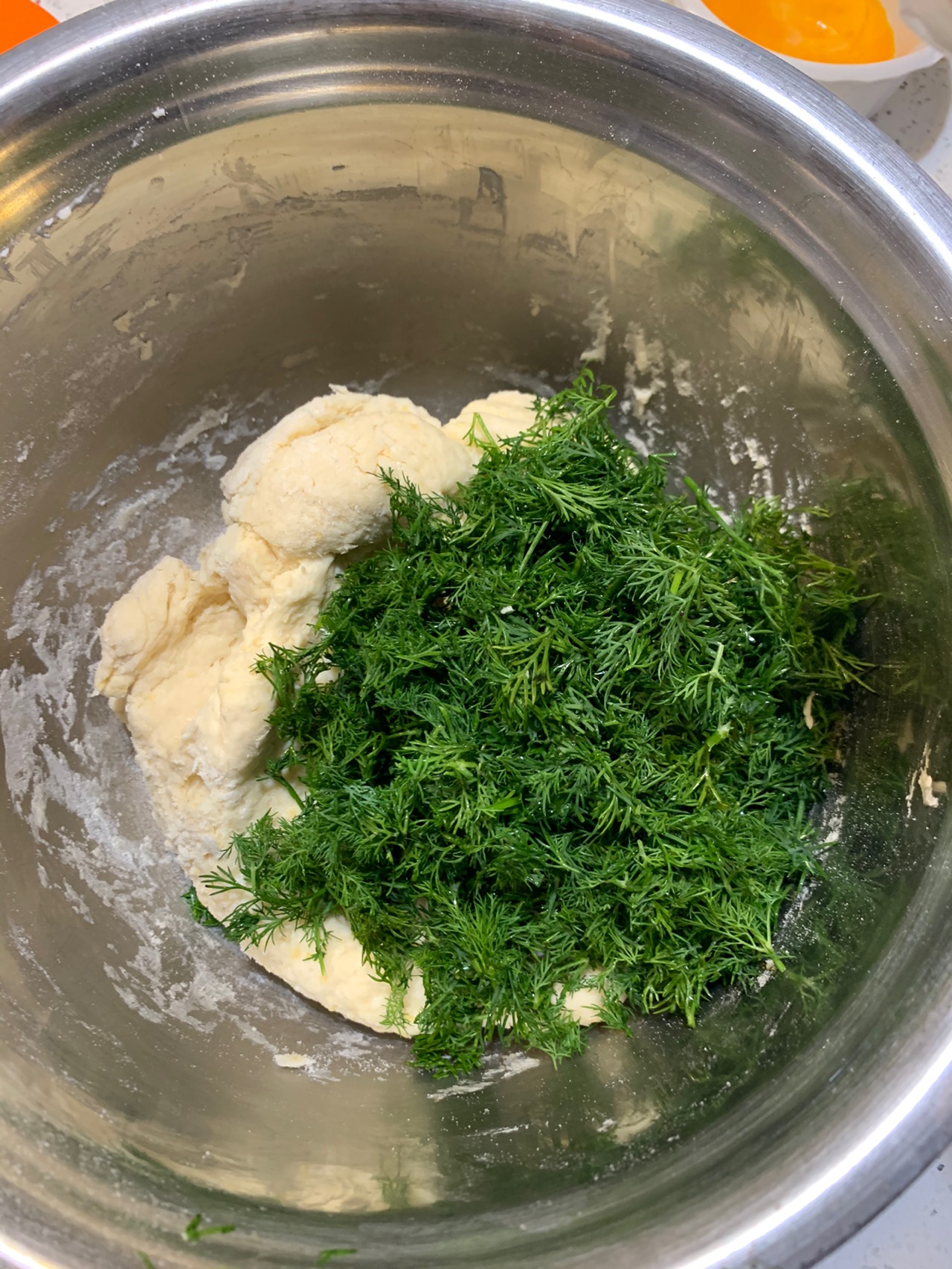 快手茴香奶酪包