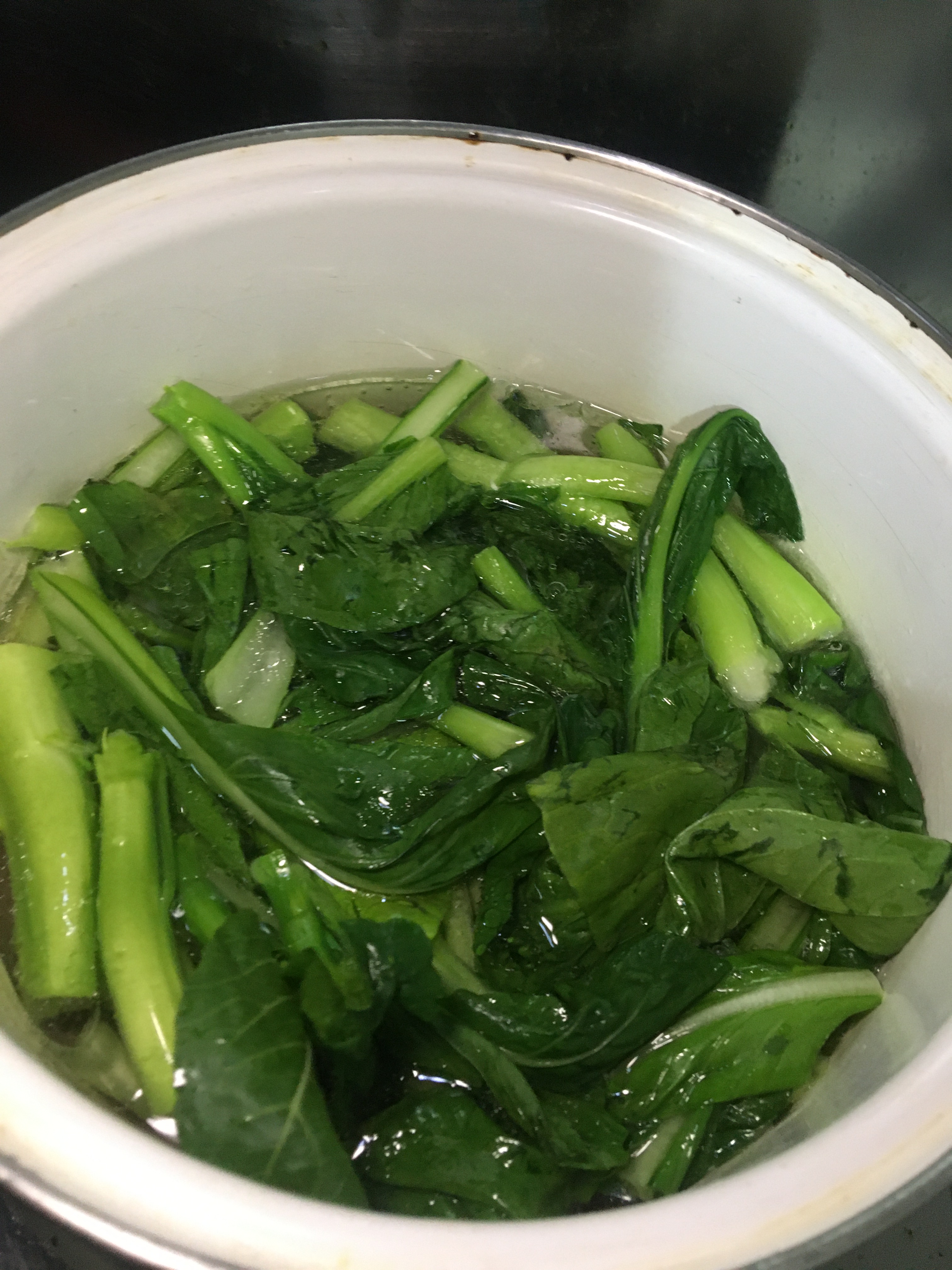 快手家常菜  水灼菜心