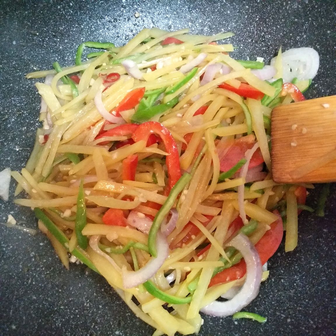 快手家常菜~酸辣土豆丝