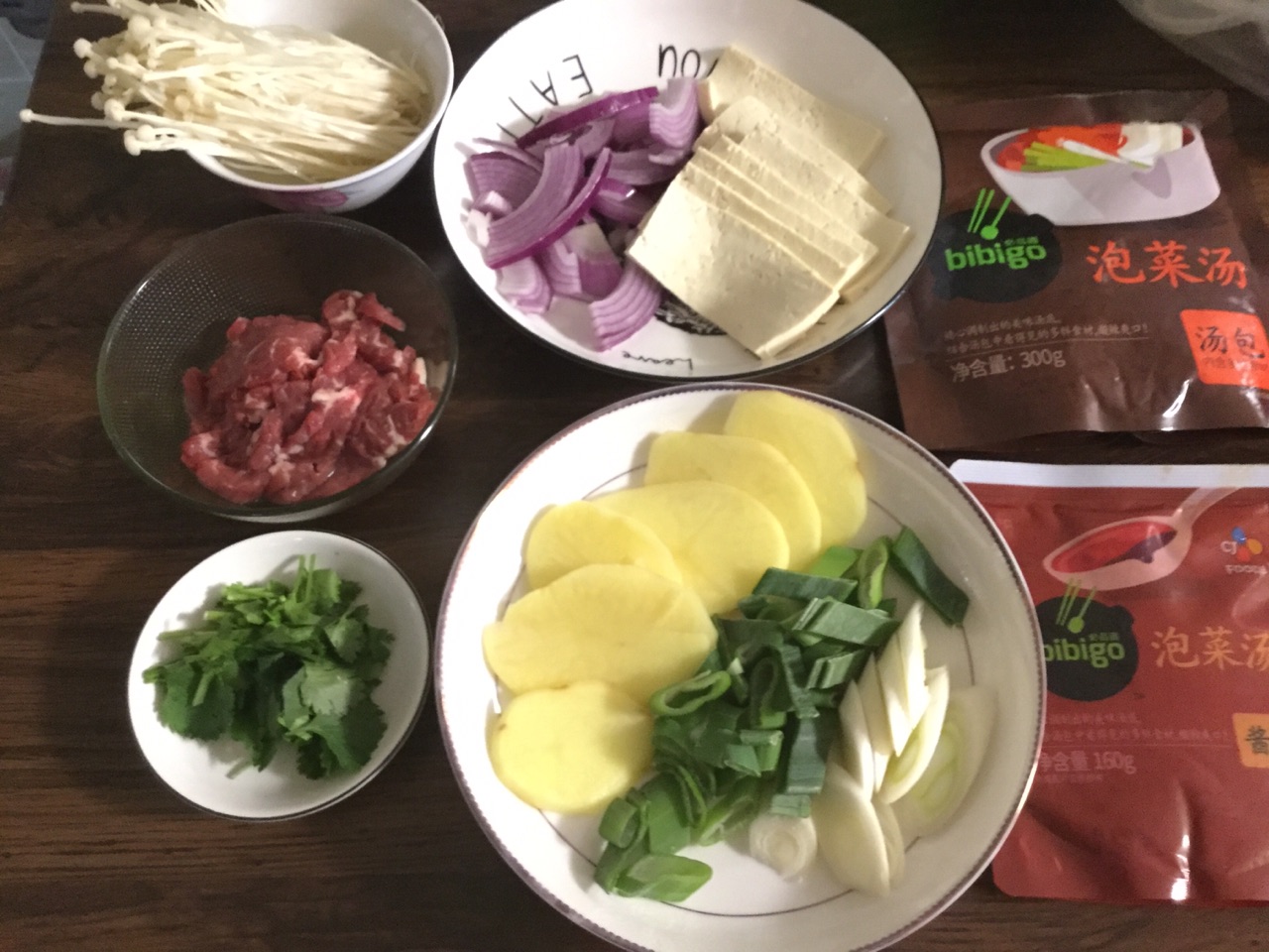 快手泡菜牛肉锅