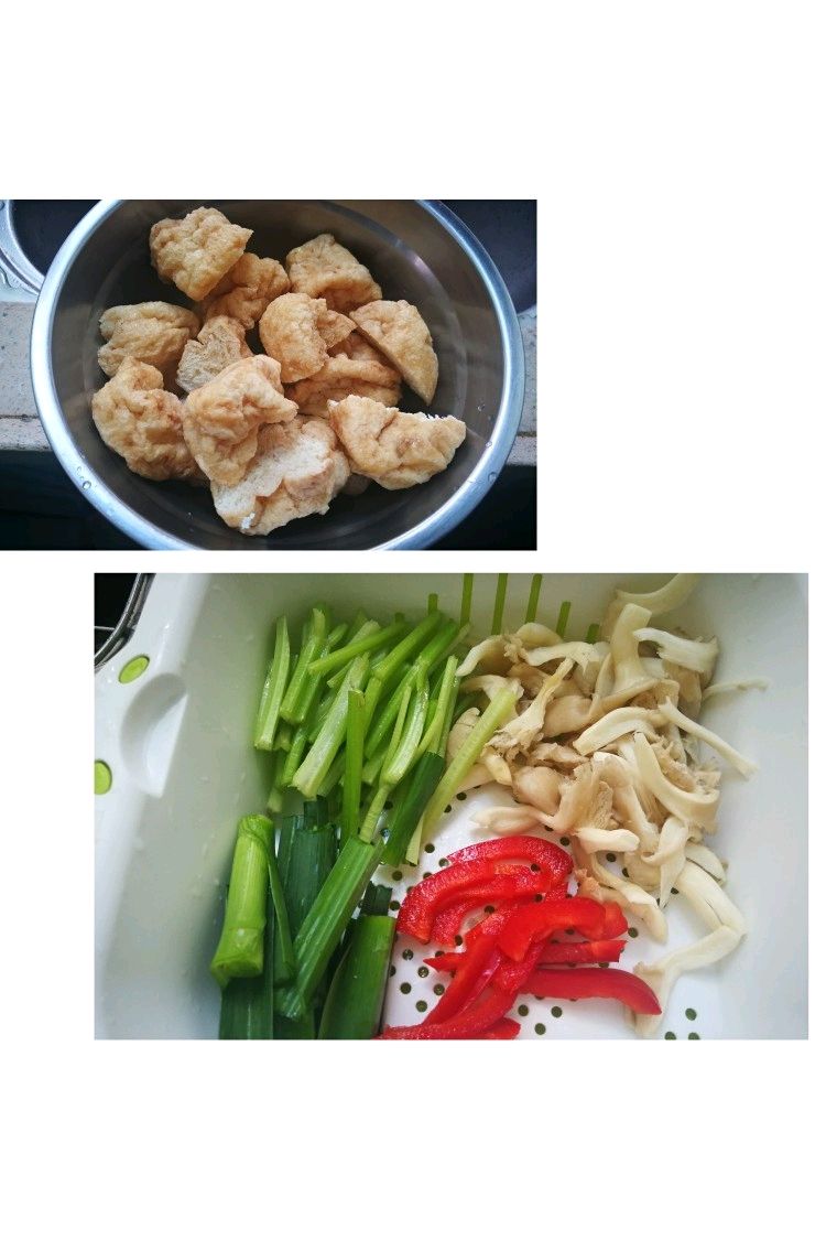 快手-肉末芹菜豆腐饭