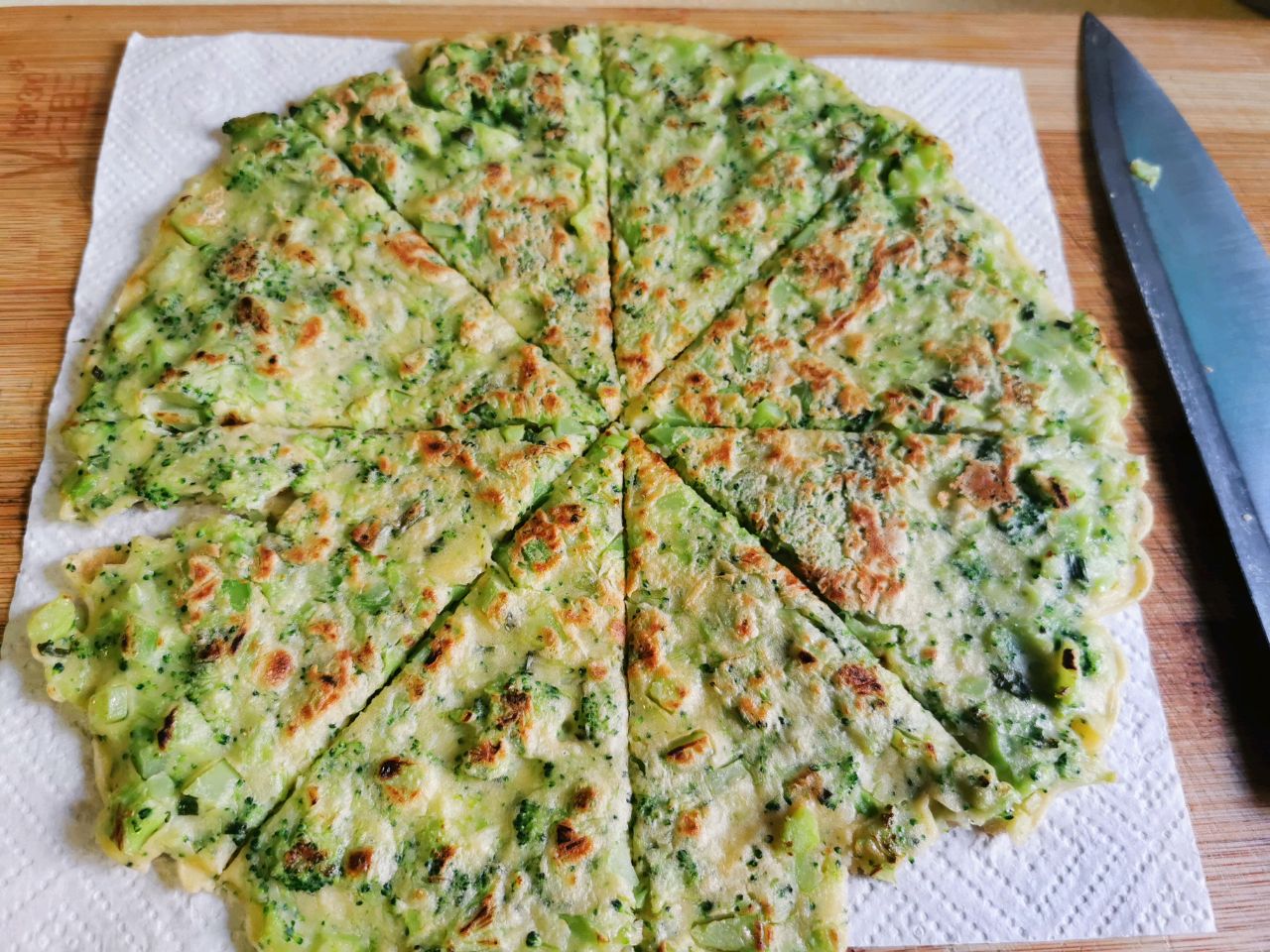 快手西兰花鸡蛋饼