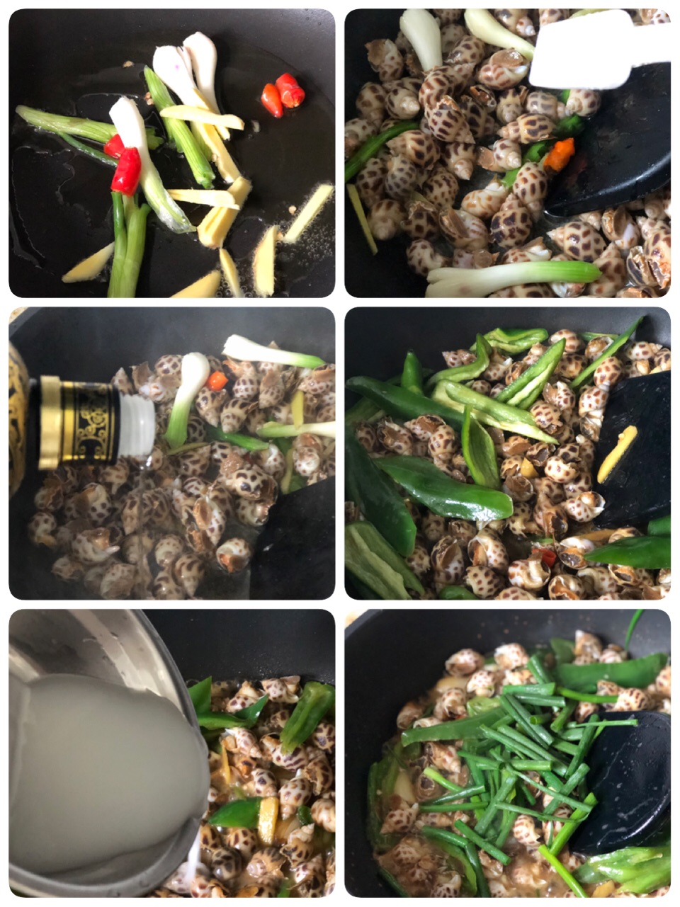 快手香炒花螺
