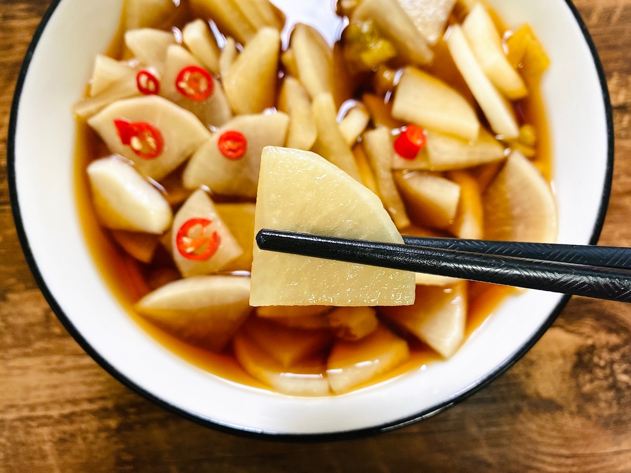 快手腌制脆萝卜(开胃小菜)
