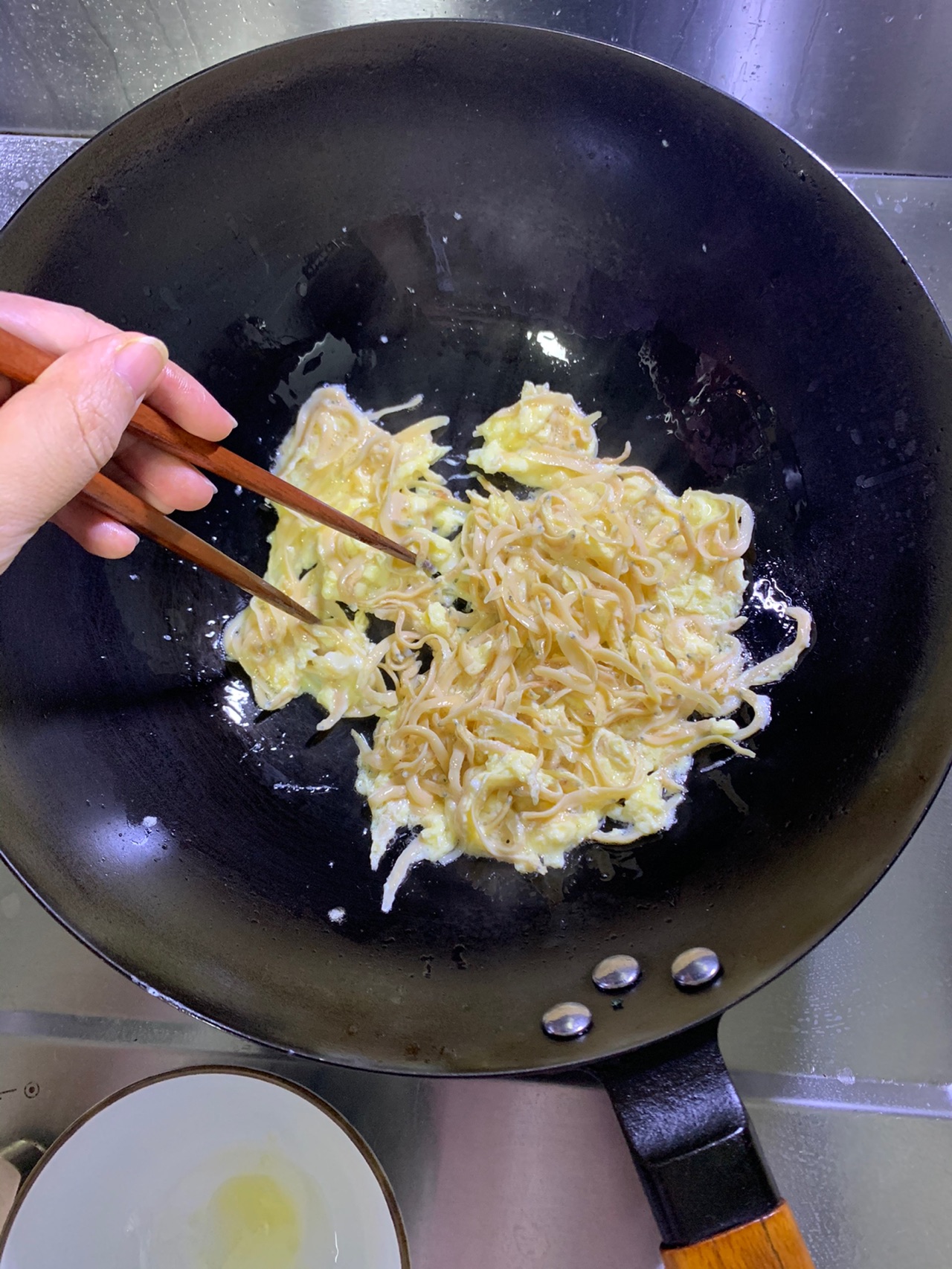 快手银鱼盖肉松