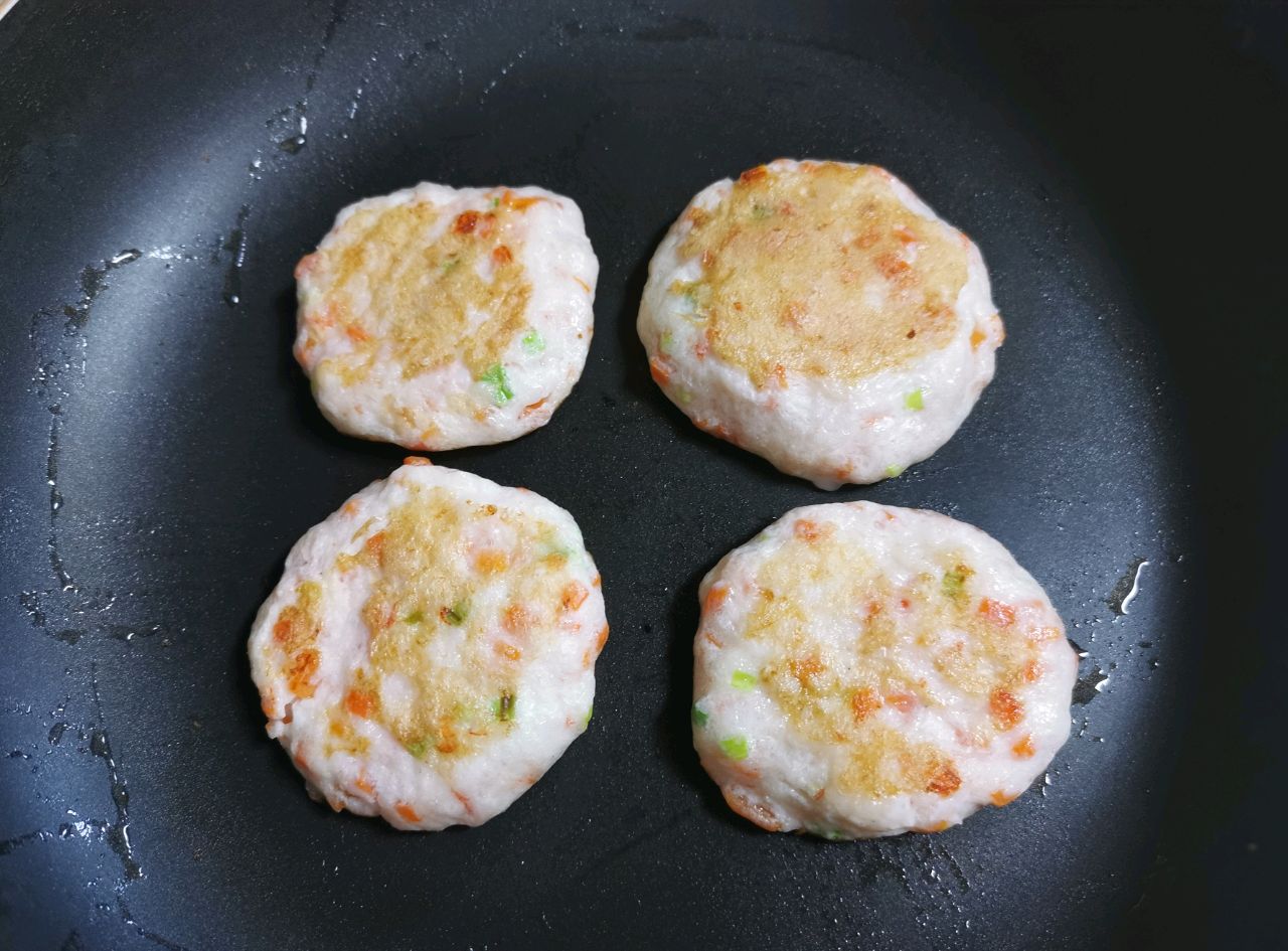 快手早餐香煎虾饼