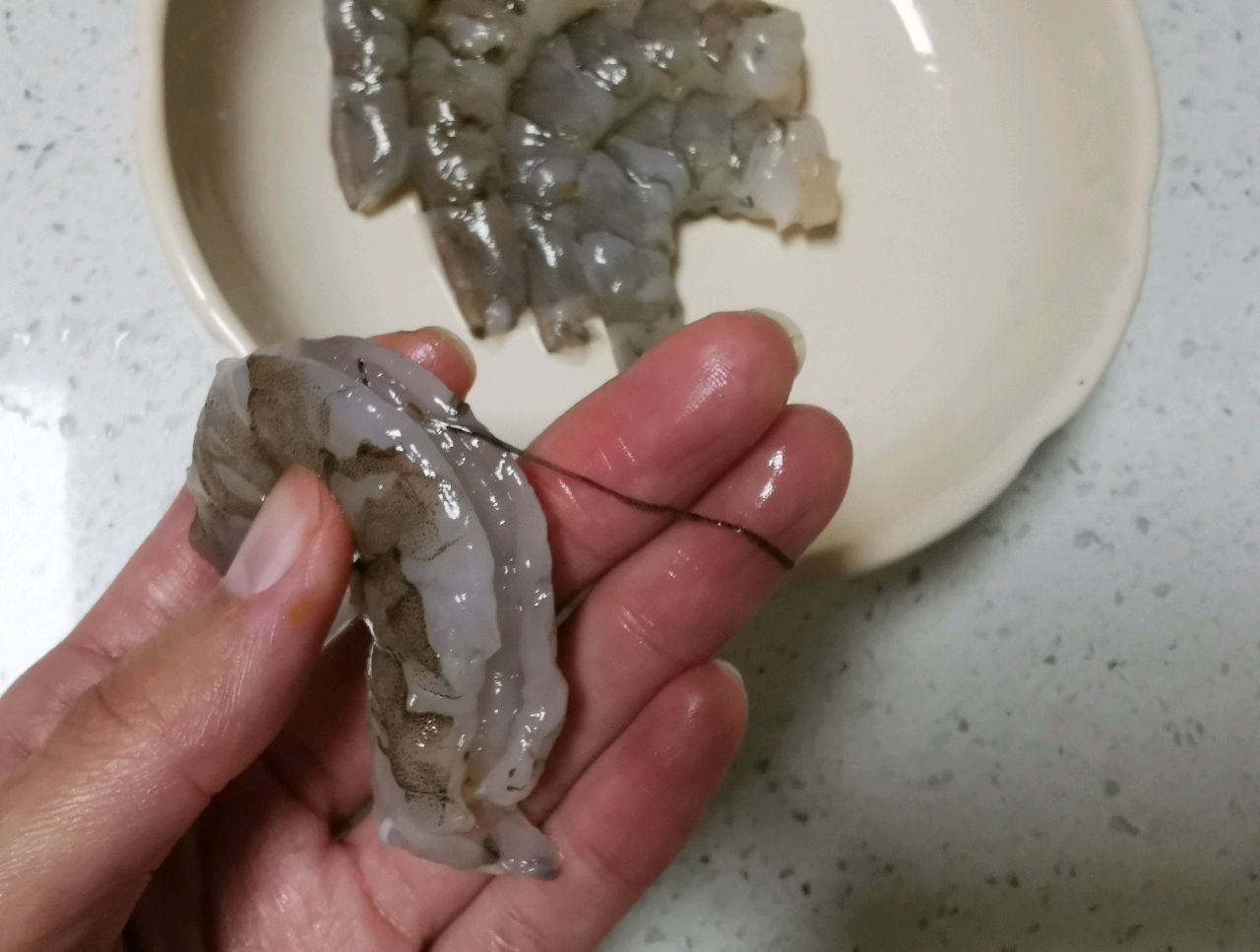 快手早餐香煎虾饼