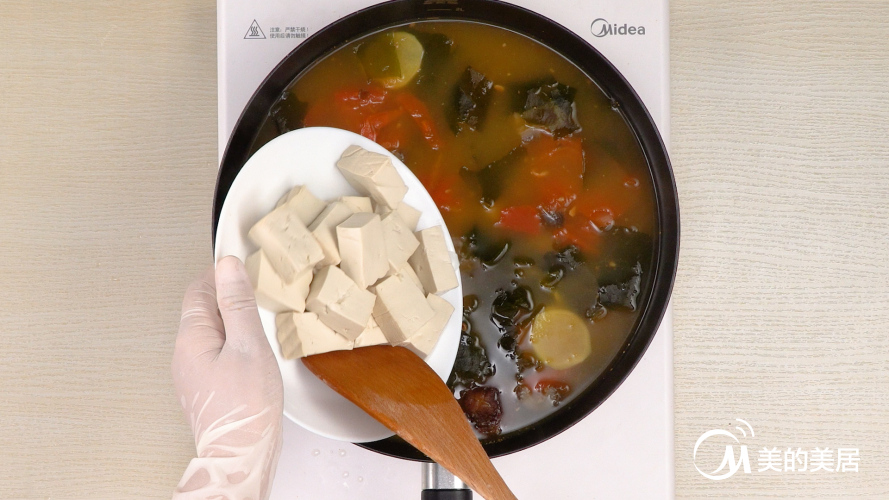 昆布豆腐海鲜味增汤
