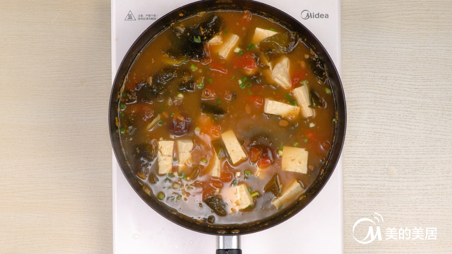 昆布豆腐海鲜味增汤