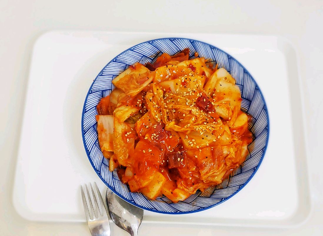 辣白菜炒年糕