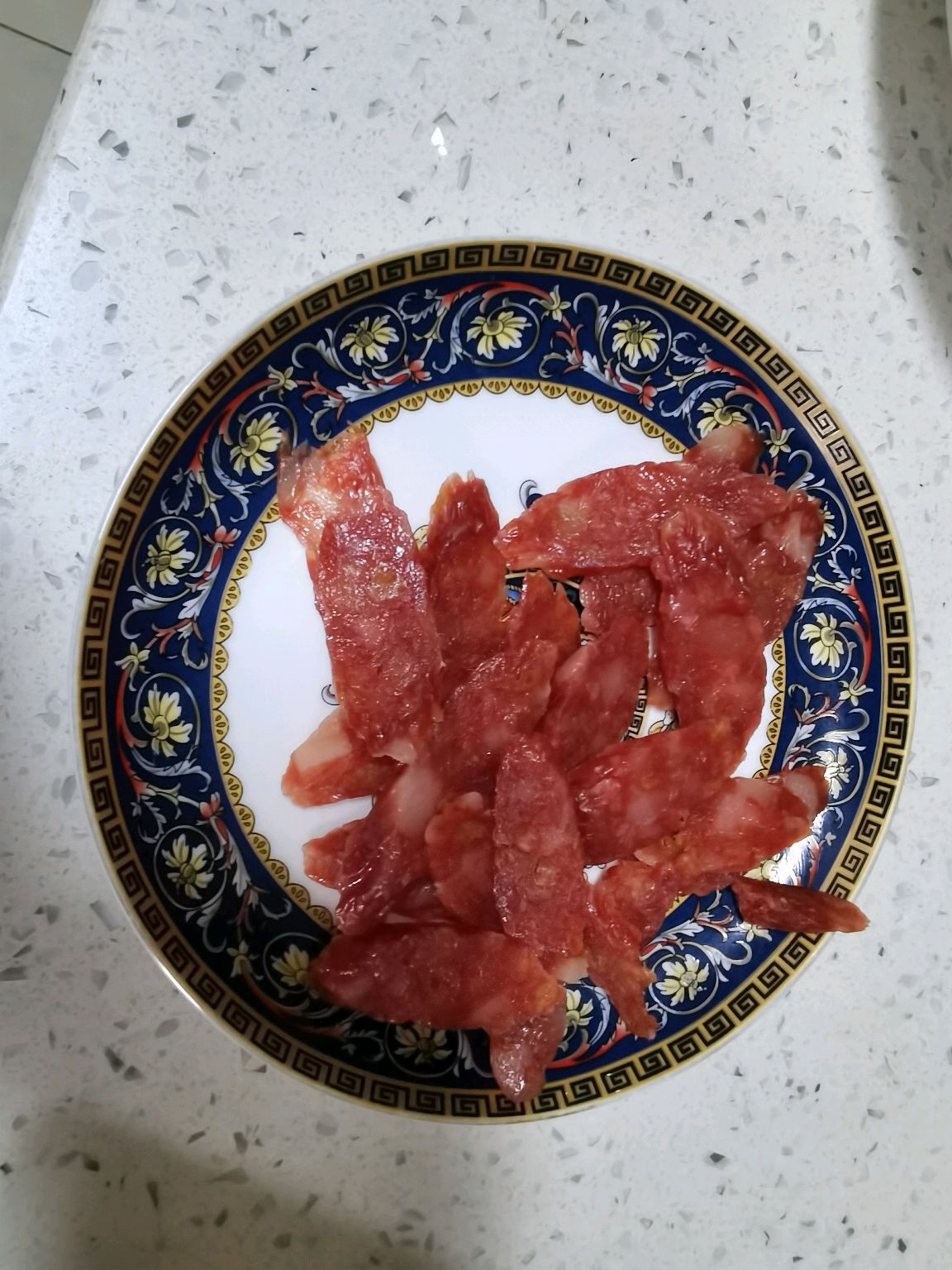 腊肠炒荷兰豆