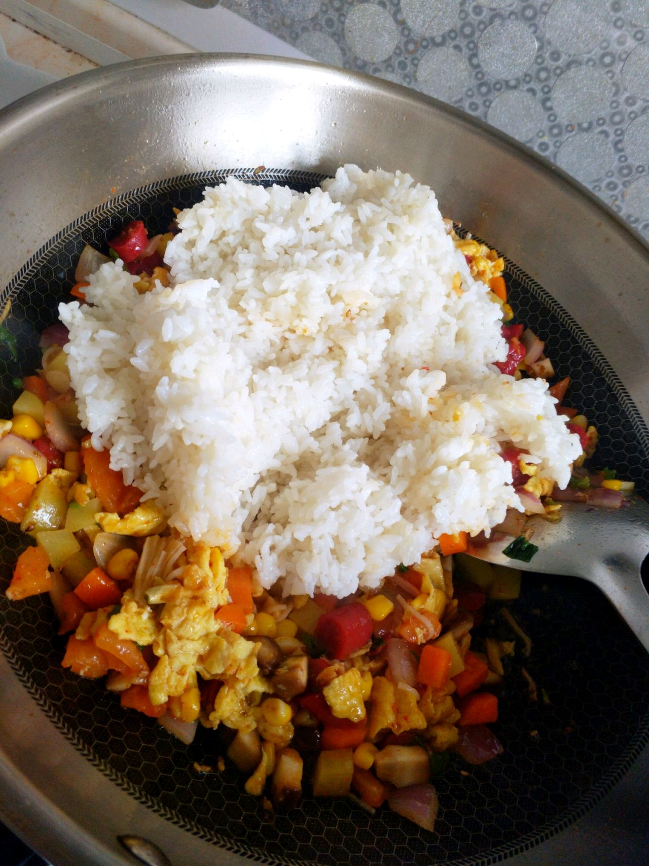 腊肠时蔬炒饭*蚝油版*