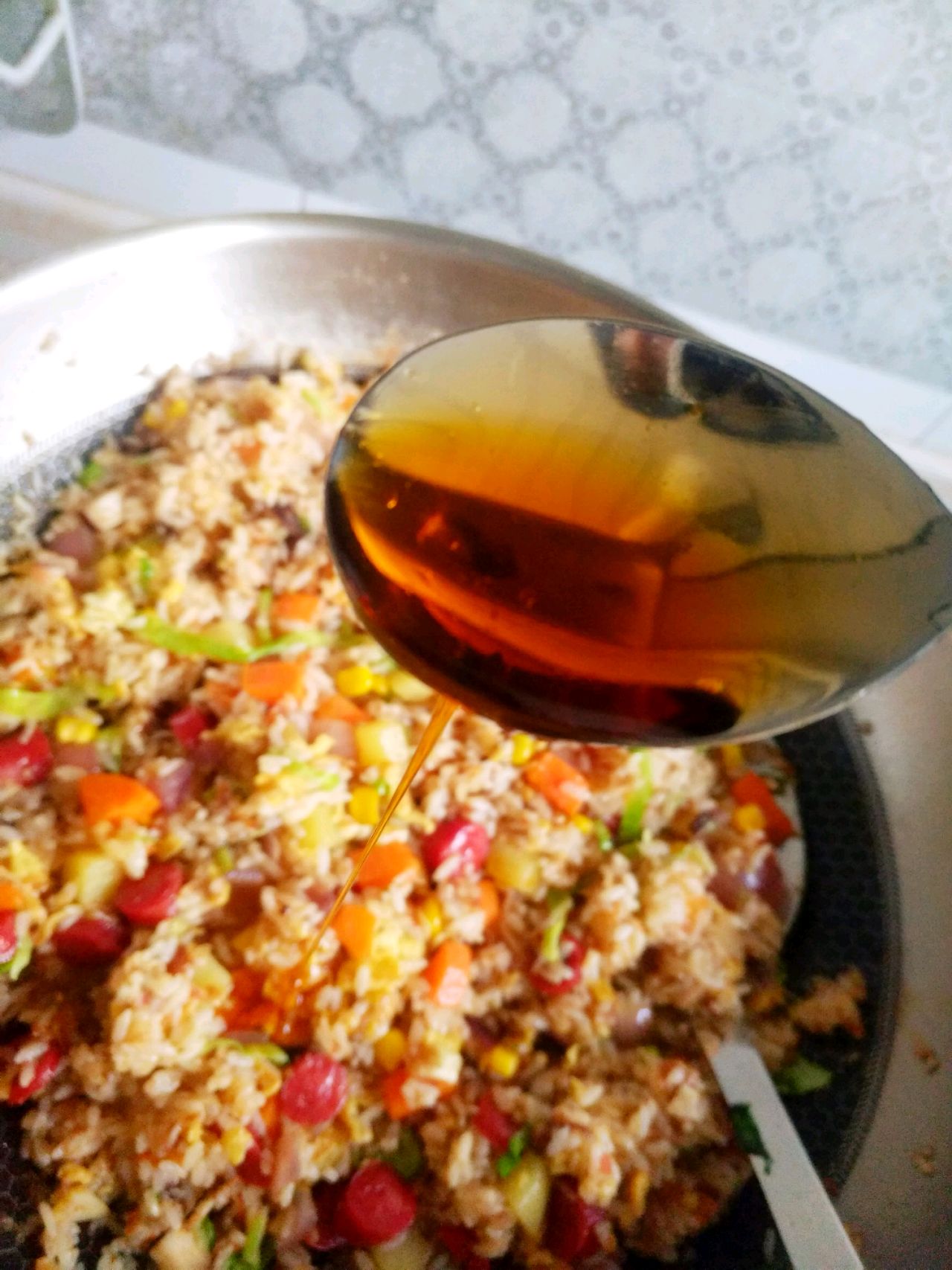 腊肠时蔬炒饭*蚝油版*